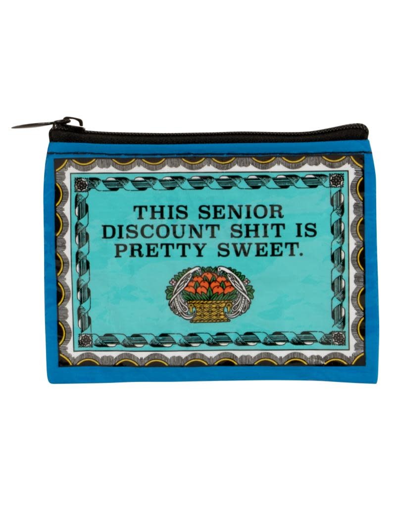 Blue Q This Senior Discount is Sweet Coin Purse