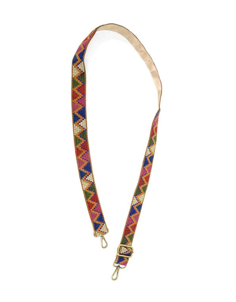 Joy Susan 1.25" Gold Multi Aztec Guitar Strap