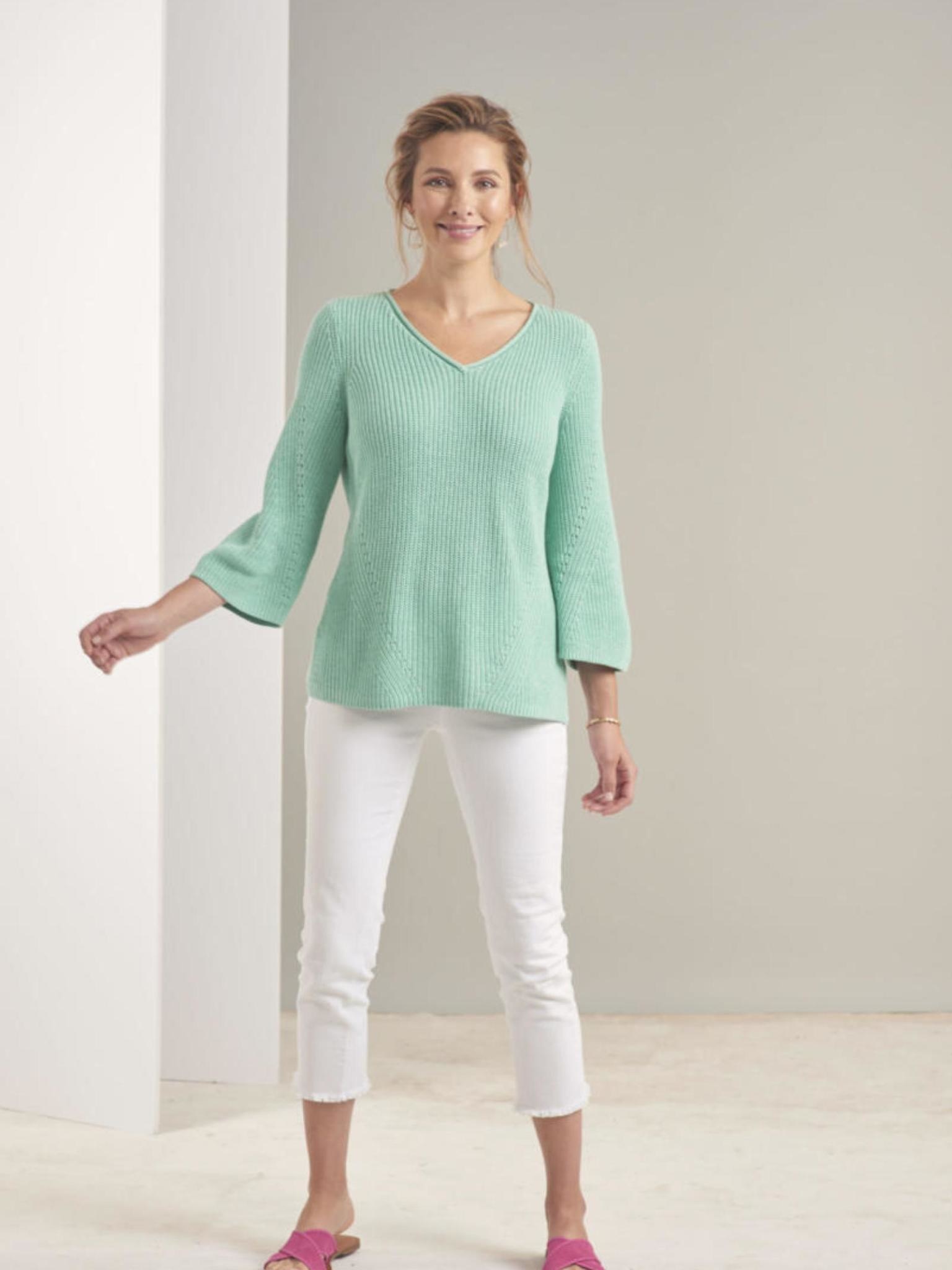 Habitat Coastal Cotton Shaped V-Neck