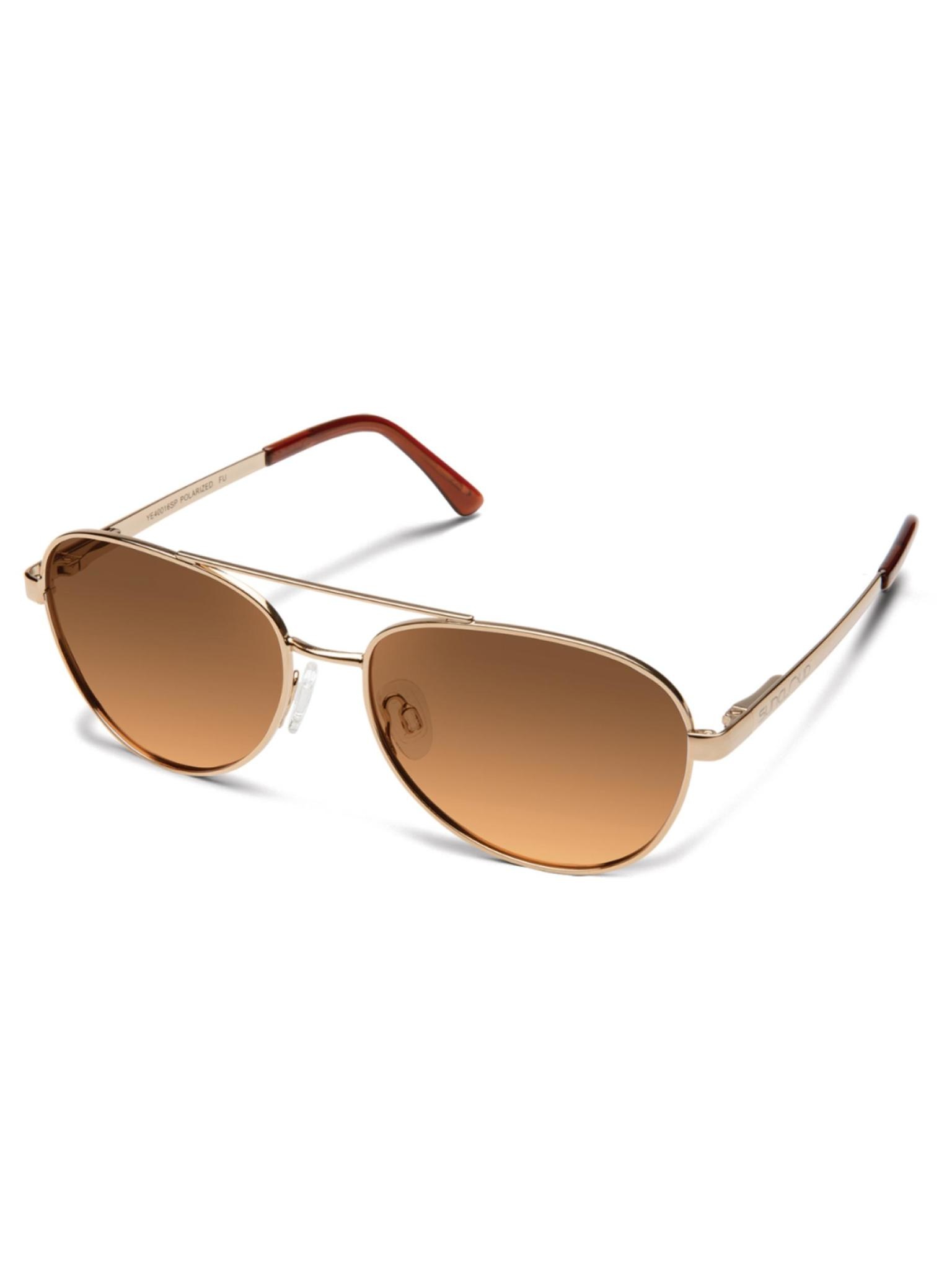 Callsign Sunglasses Rose Gold Polarized Brown