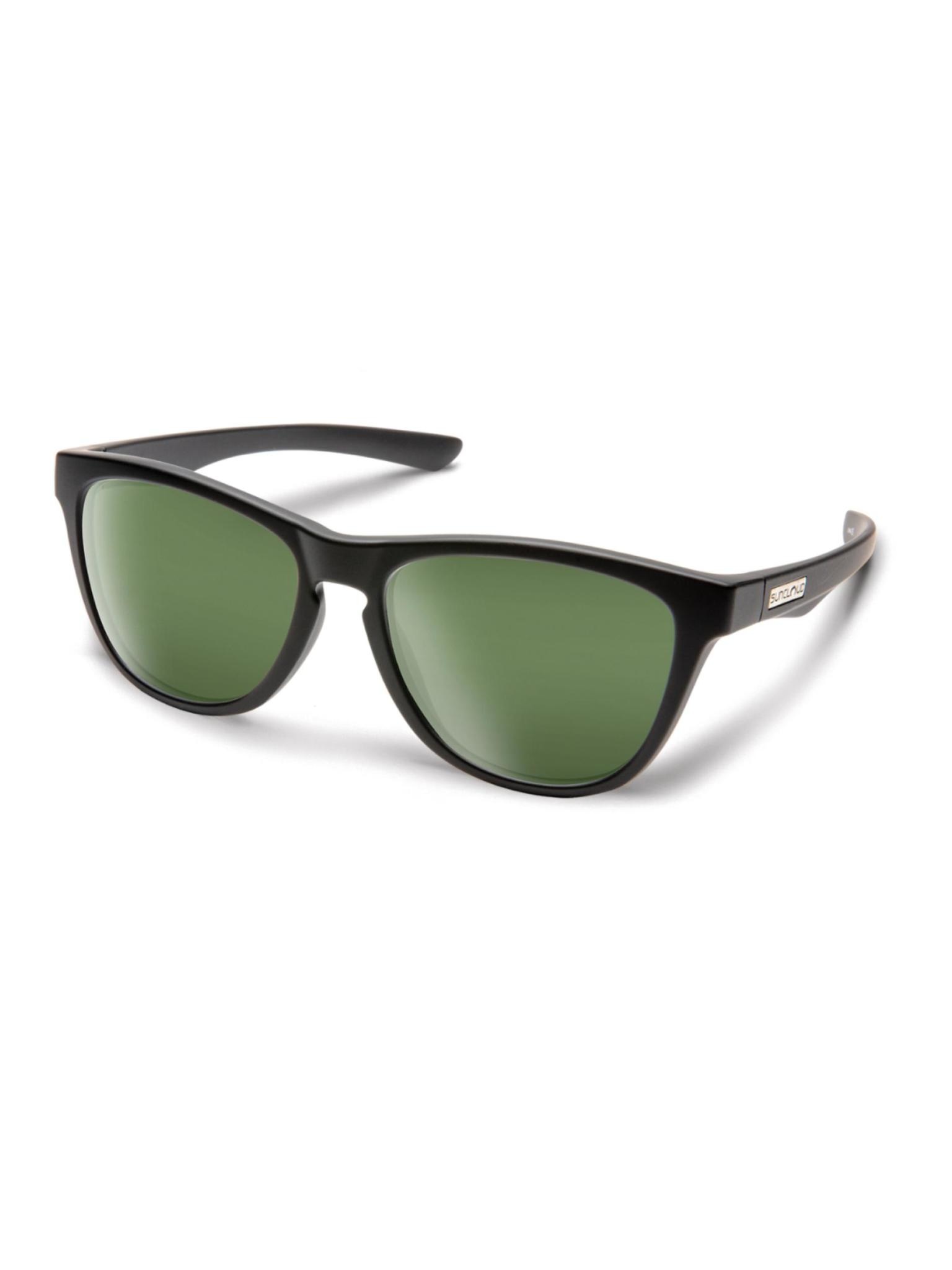 Topsail Matte Black Polarized Gray Green