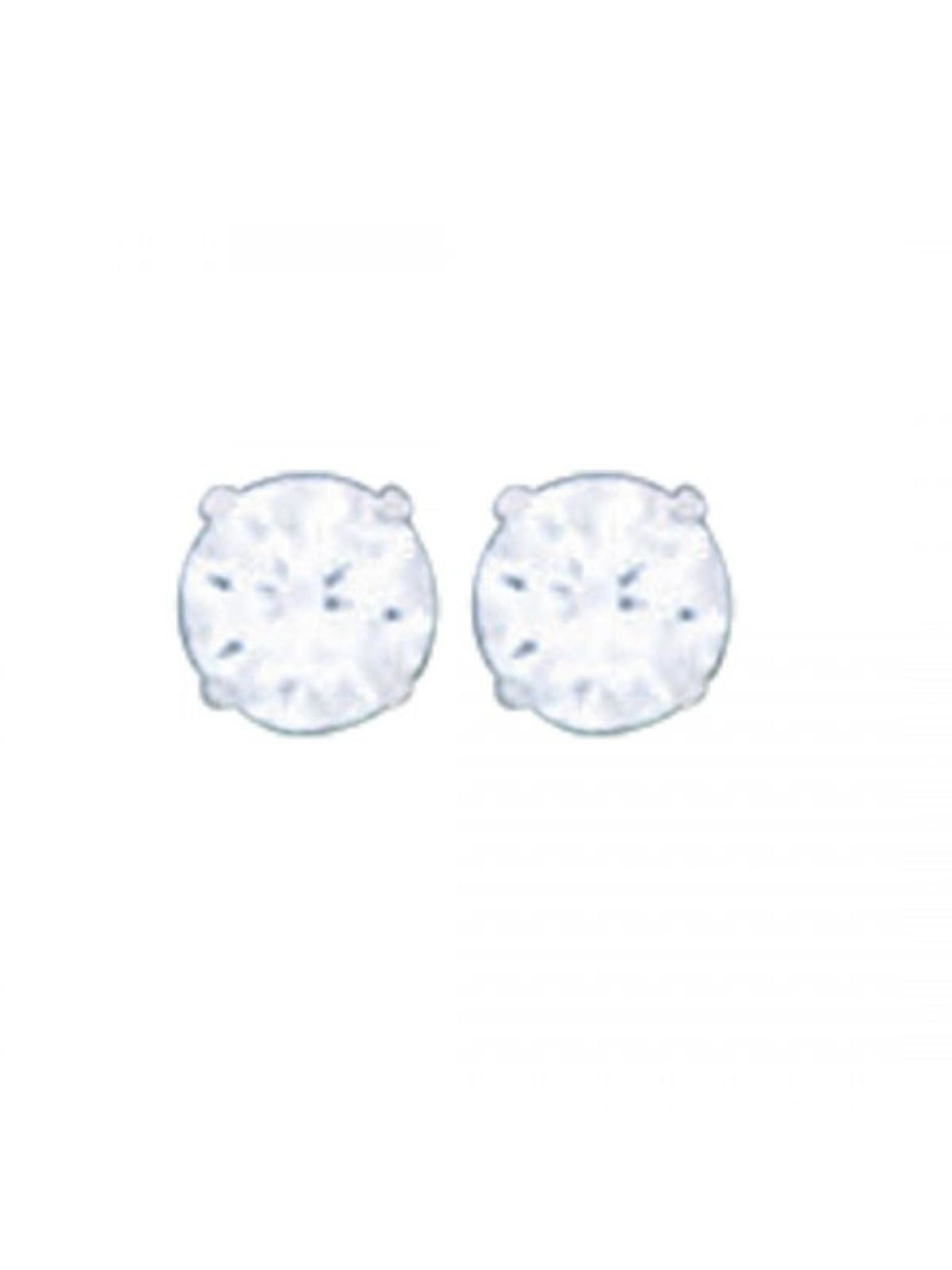 Acomo Jewelry 4mm Round Cubic Zirconium Stud Earring