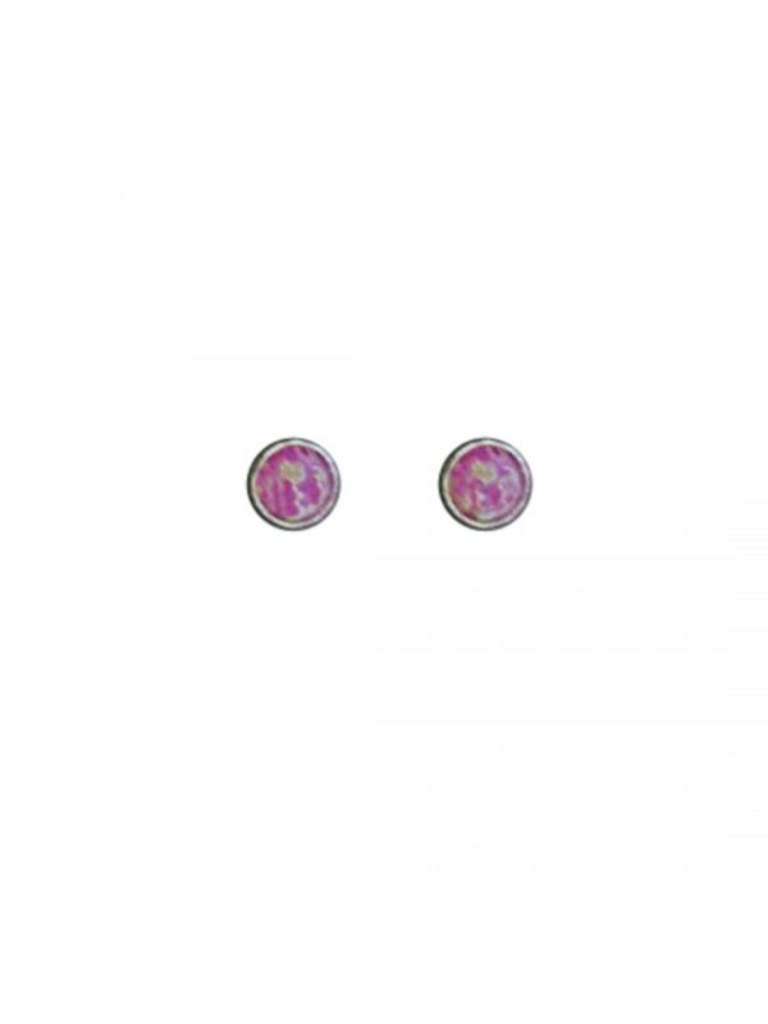 Acomo Jewelry 3mm Opal Stud Earring Opal