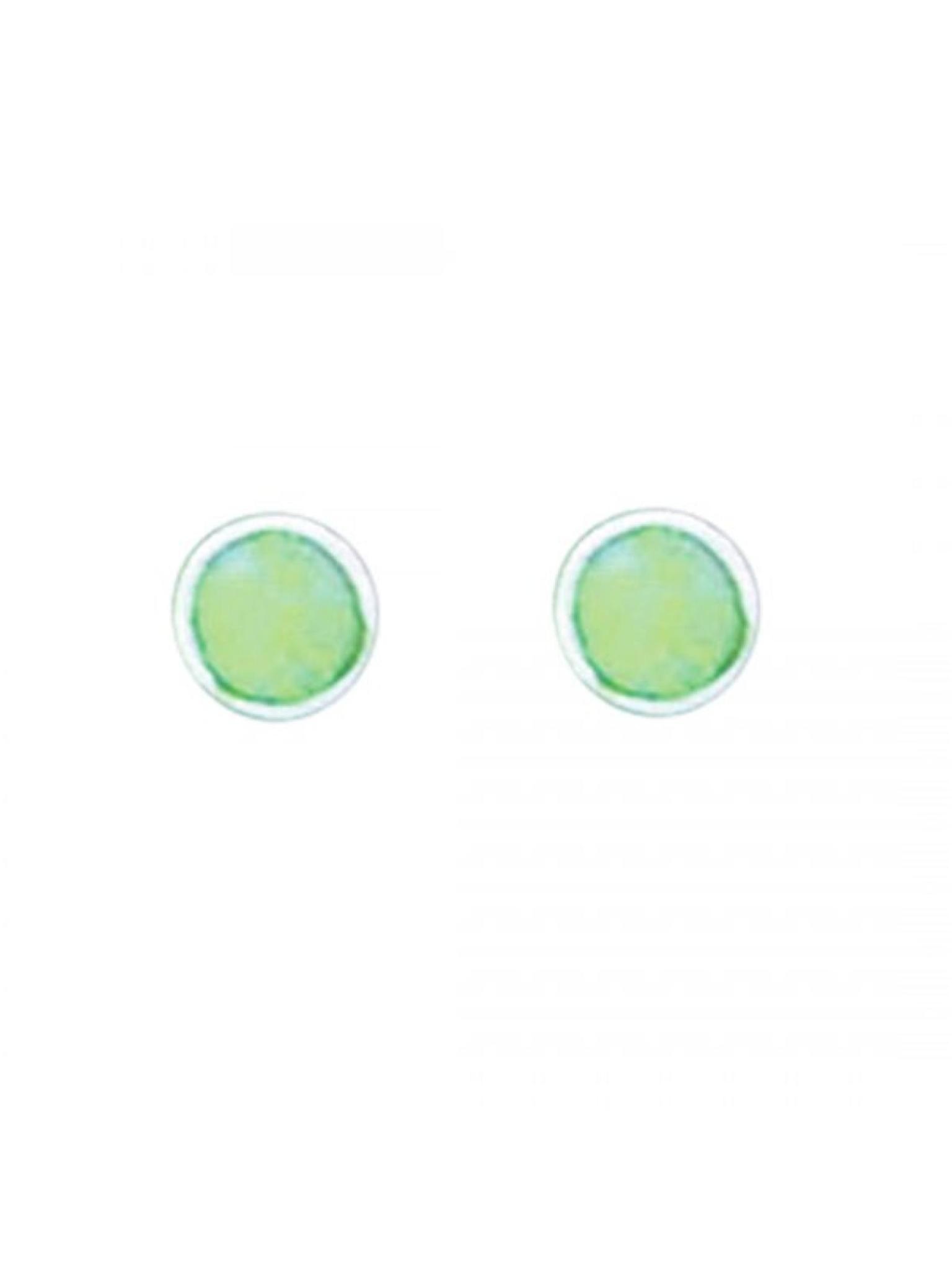 Acomo Jewelry 5mm Round Opal Inlay Stud Earring Opal