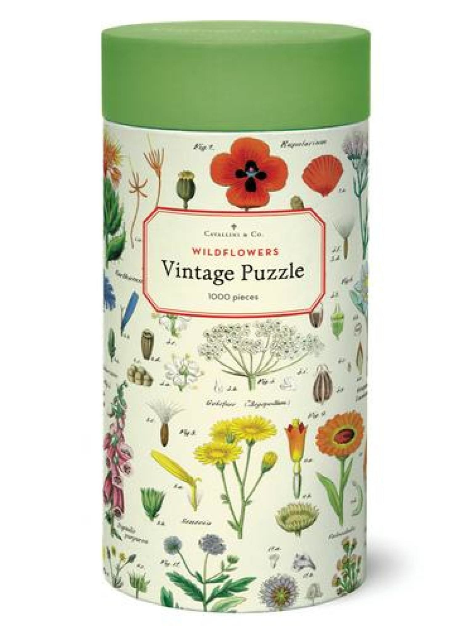 Cavallini Vintage 1000 Piece Puzzle Wildfowers