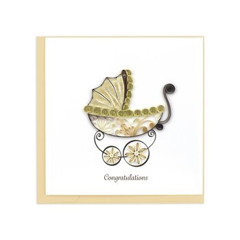Quilling Card Baby Carriage
