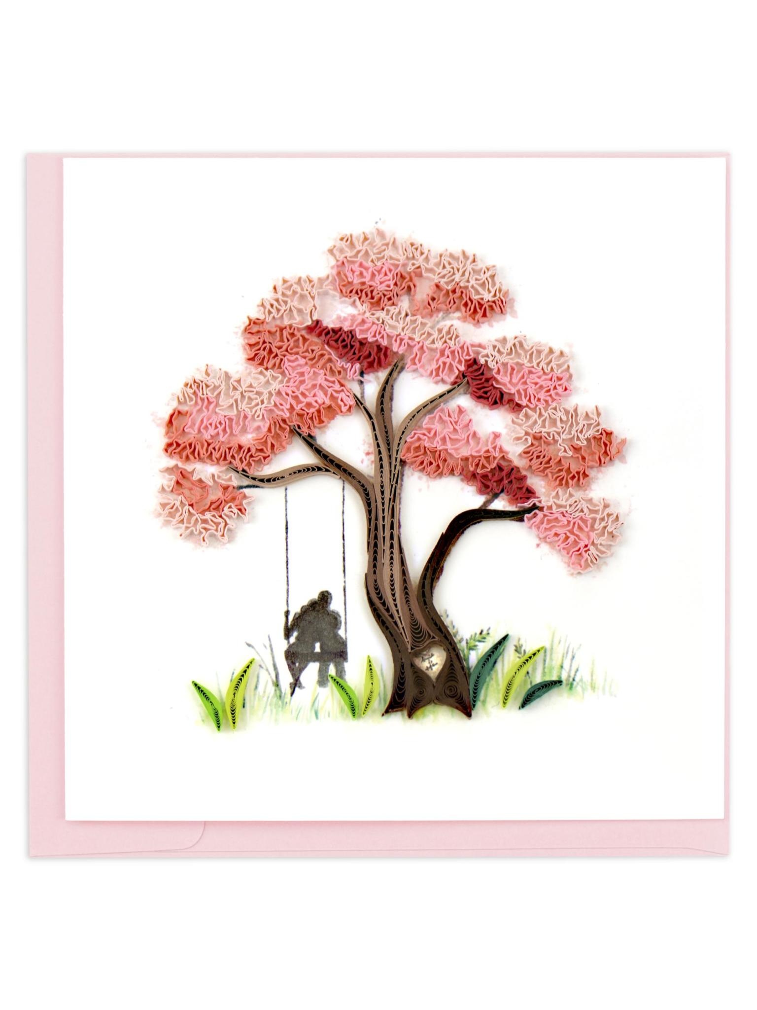 Quilling Card Blossoming Love