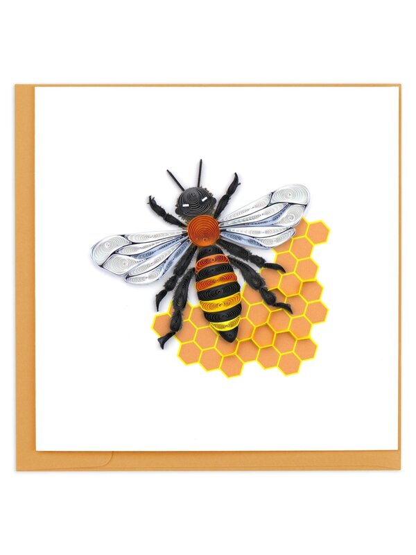 Quilling Card Honey Bee