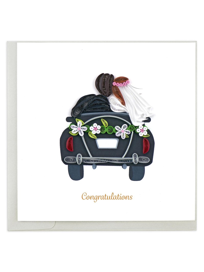 Quilling Card Just Married
