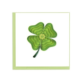 Quilling Card Lucky Clover