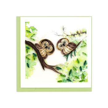 Quilling Card Owlets