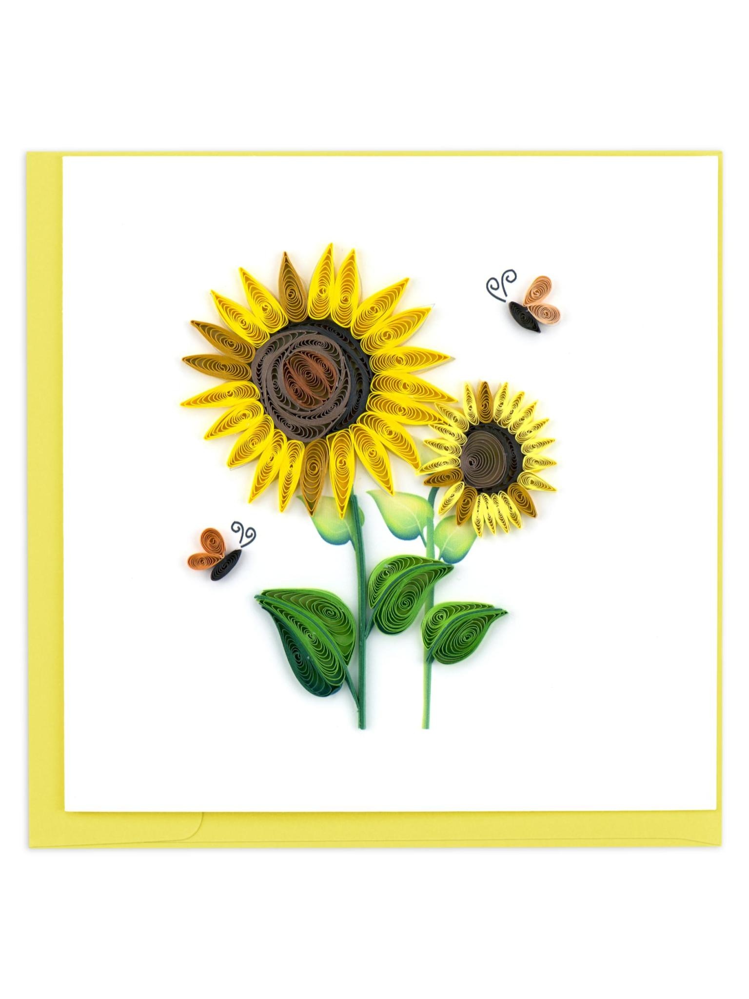 Quilling Card Sunflower