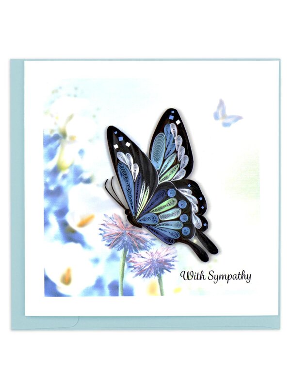 Quilling Card Sympathy Butterfly