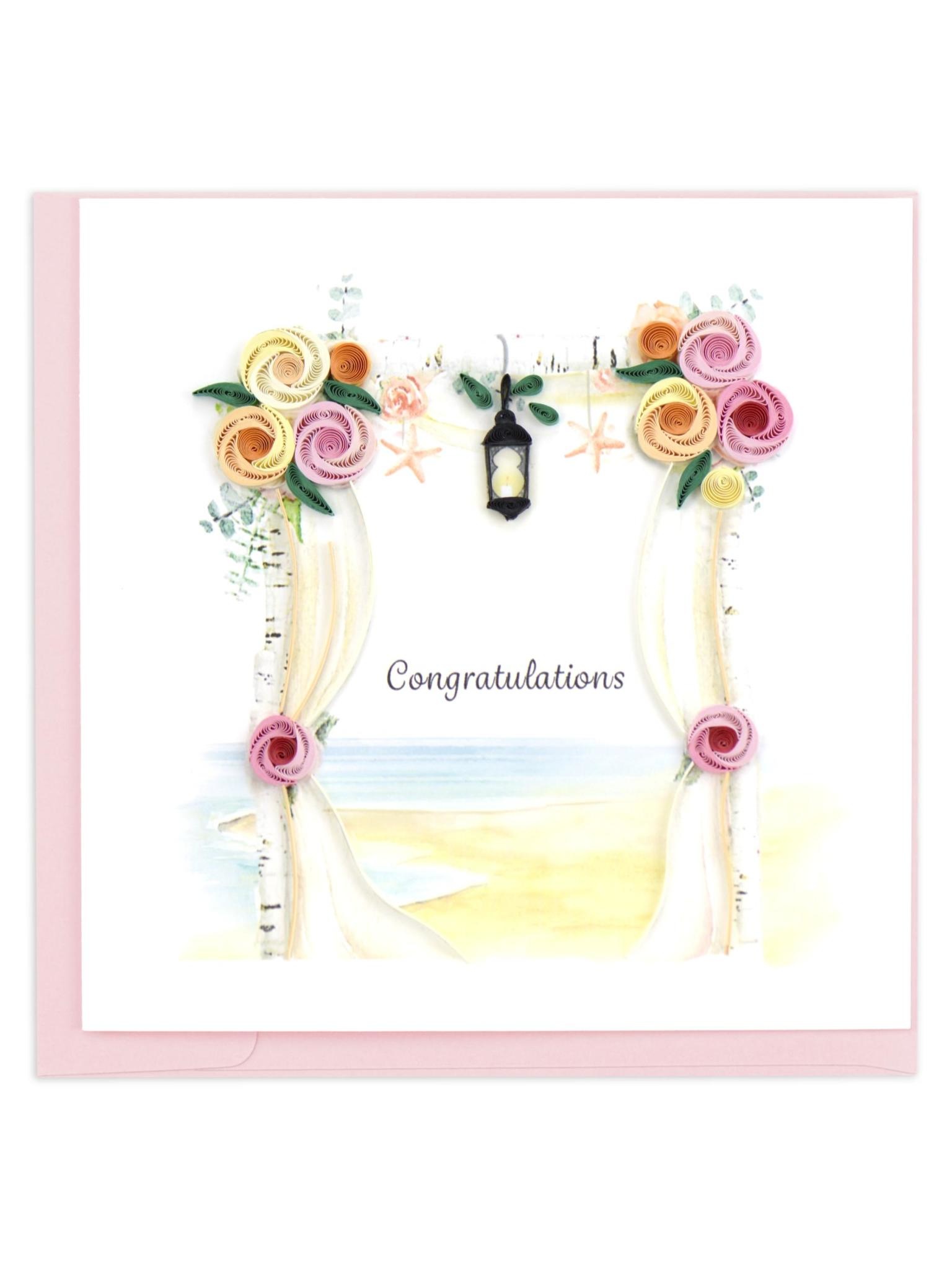 Quilling Card Wedding Chuppah