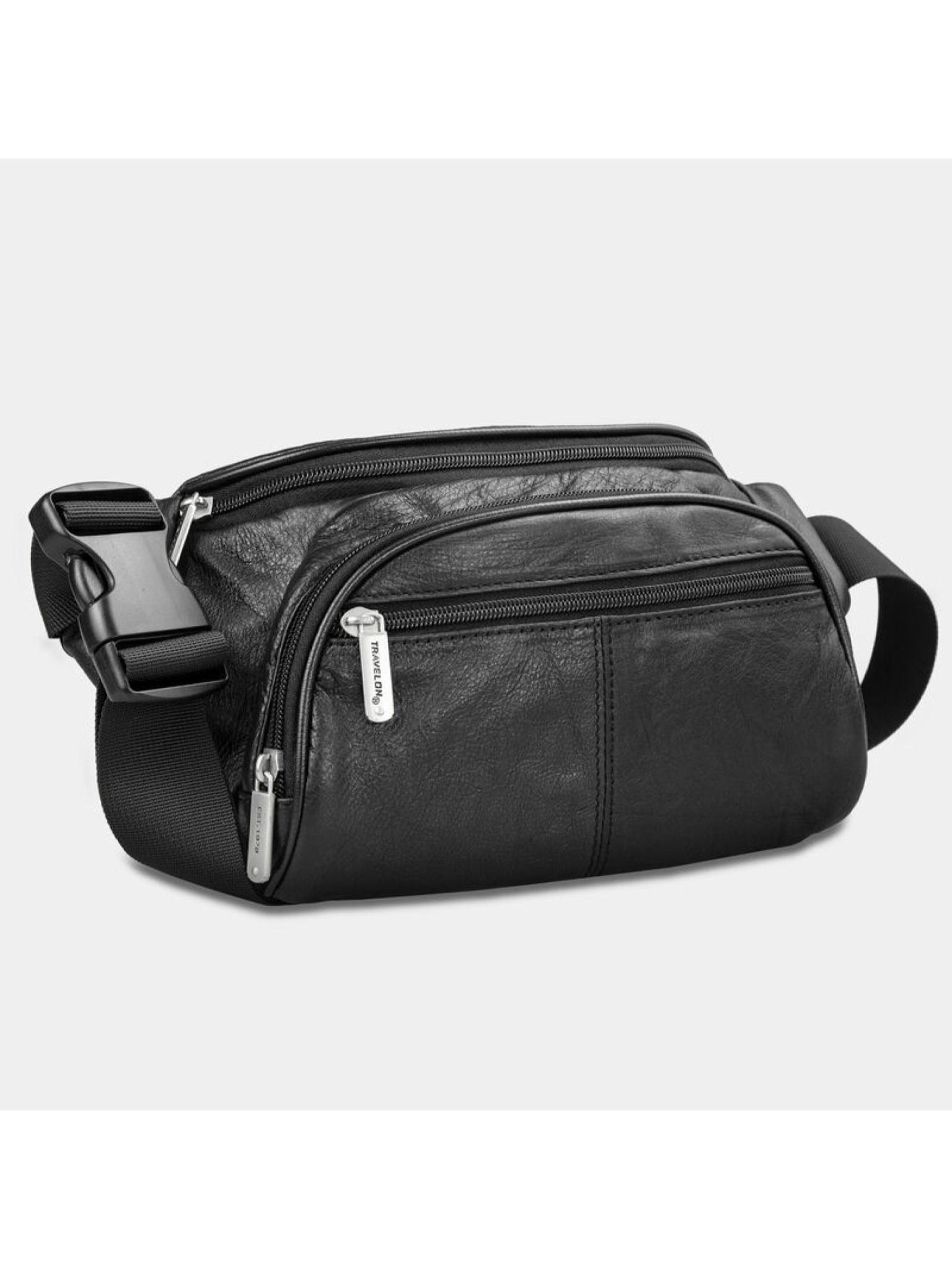 Travelon RFID Blocking Leather Waist Pack