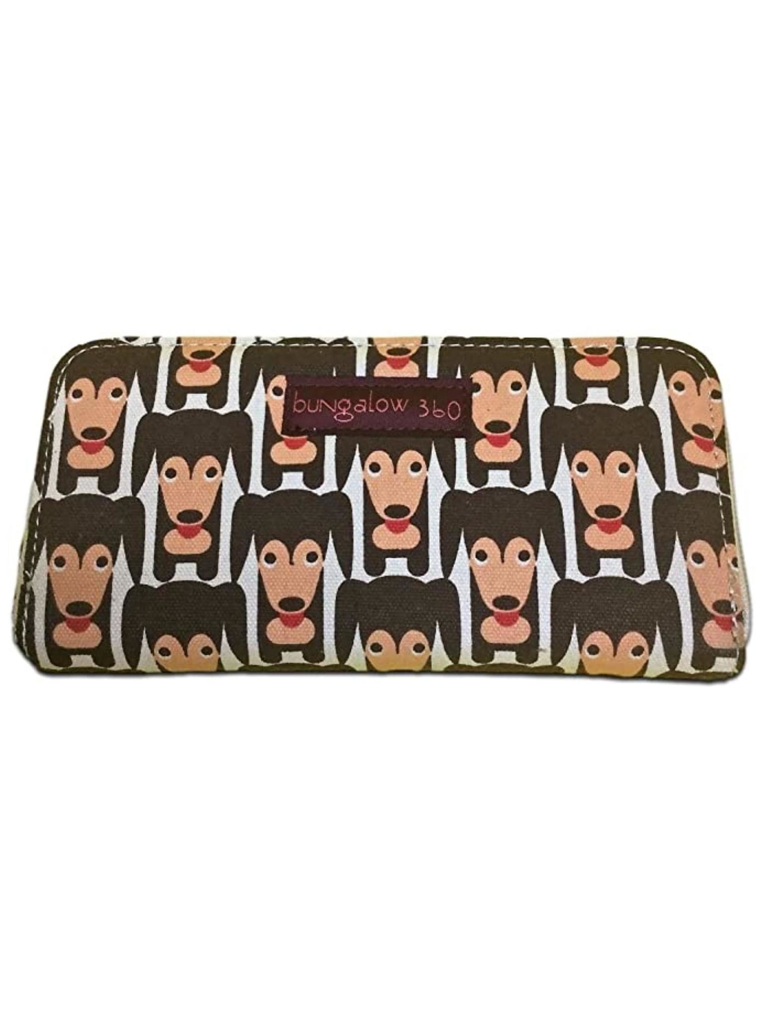 Bungalow 360 Zip Around Wallet Happy Dog