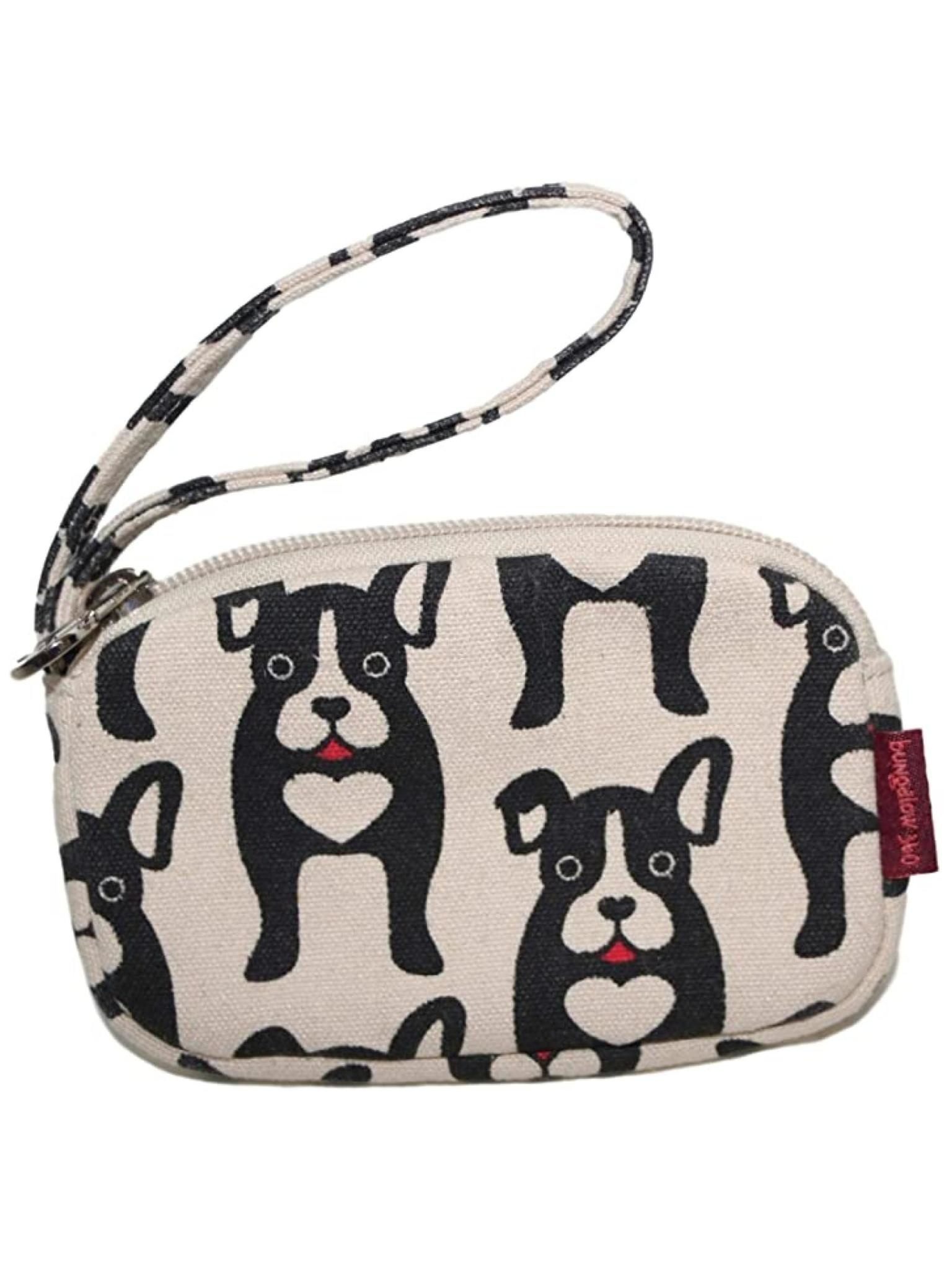 Bungalow 360 Clutch Coin Purse Black Dog