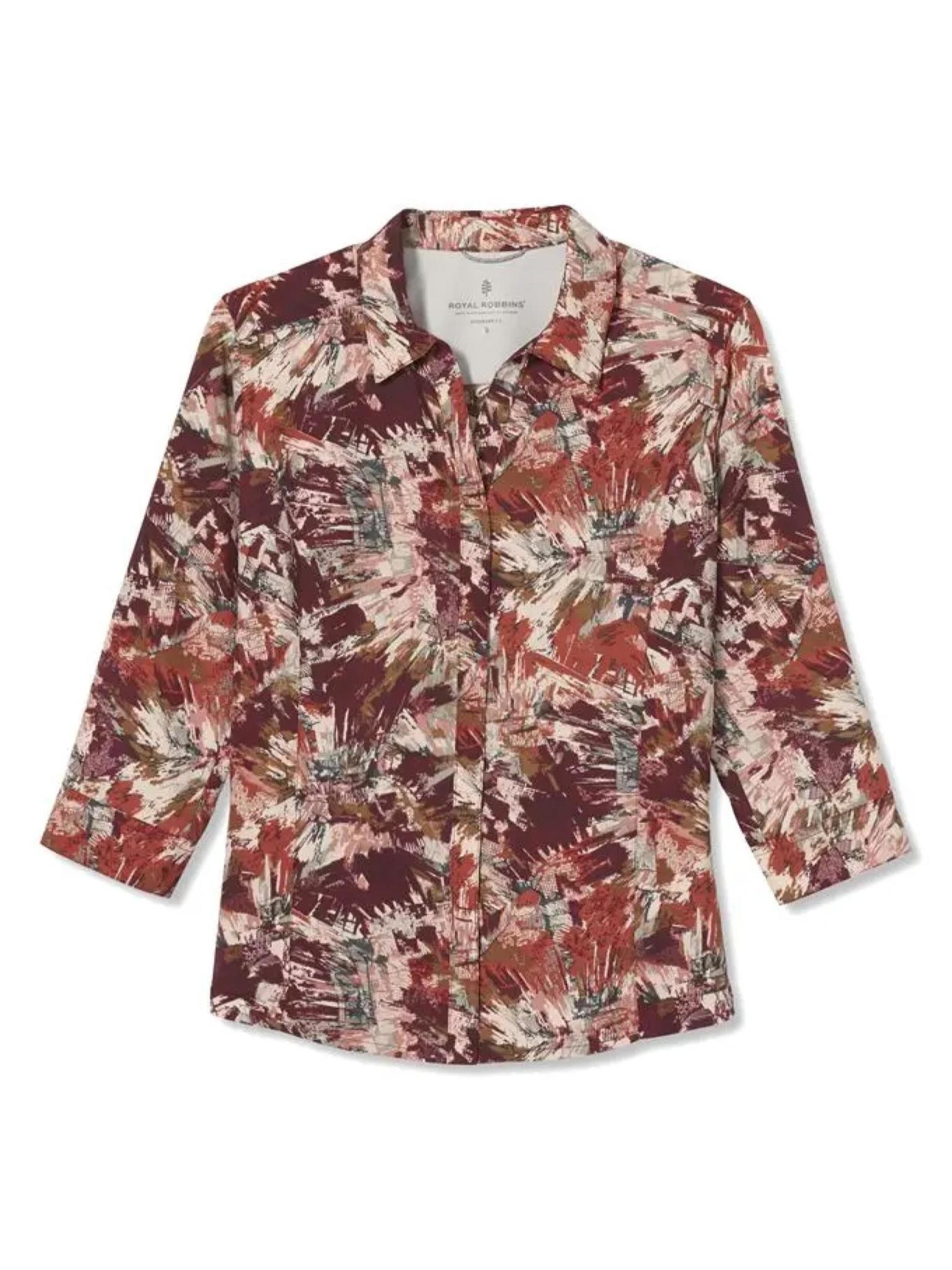 Royal Robbins Women's Expedition II Print 3/4 Sleeve Shirt