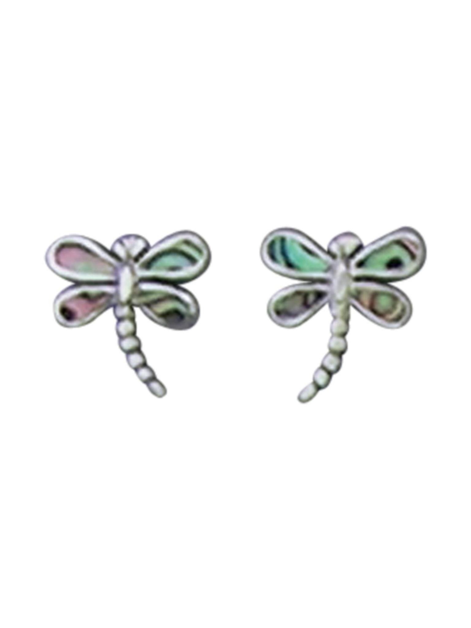 Acomo Jewelry Abalone Dragonfly Ear Stud