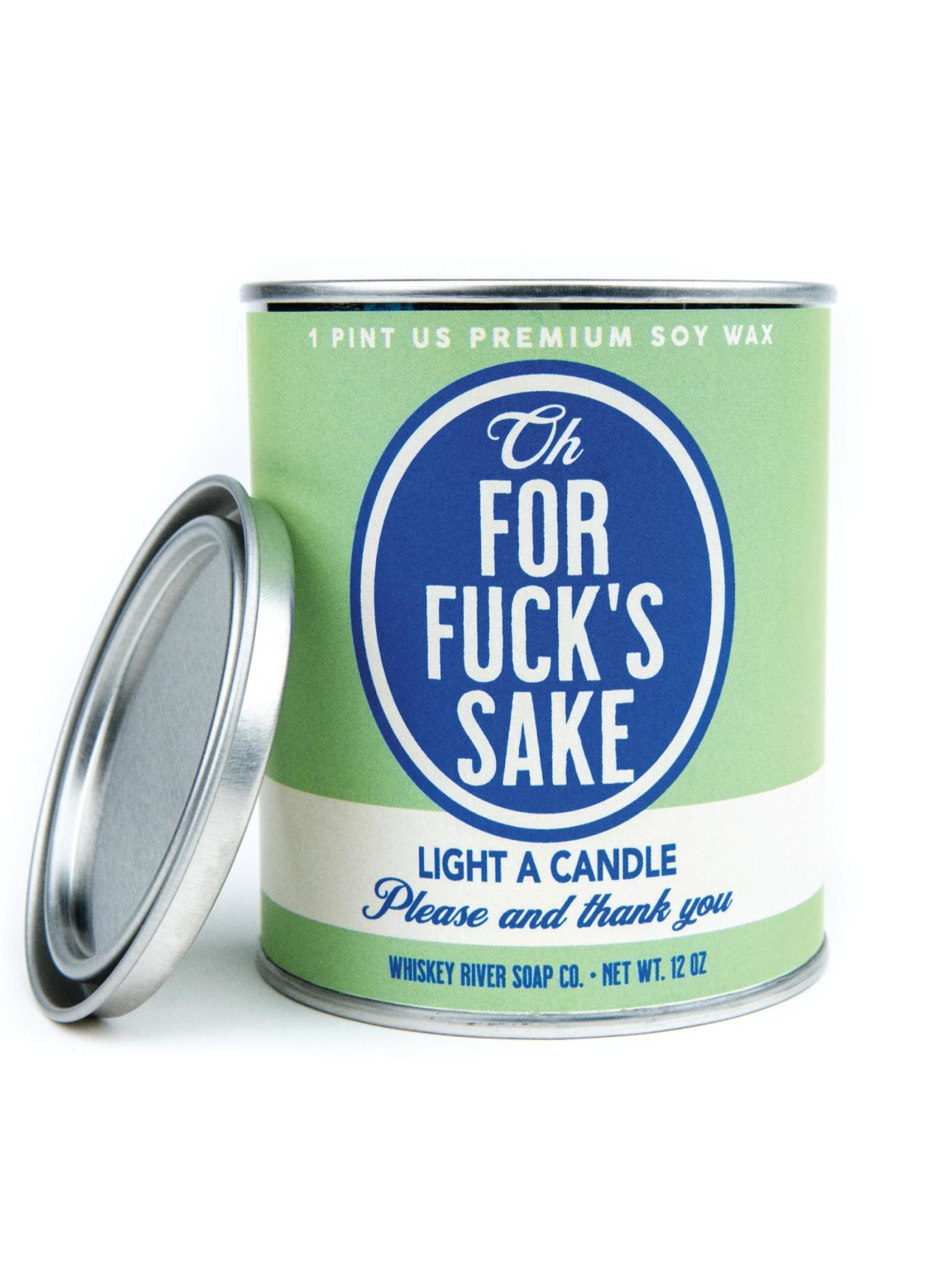 Whiskey River Soap Co. For F*cks Sake Vintage Paint Can Candle