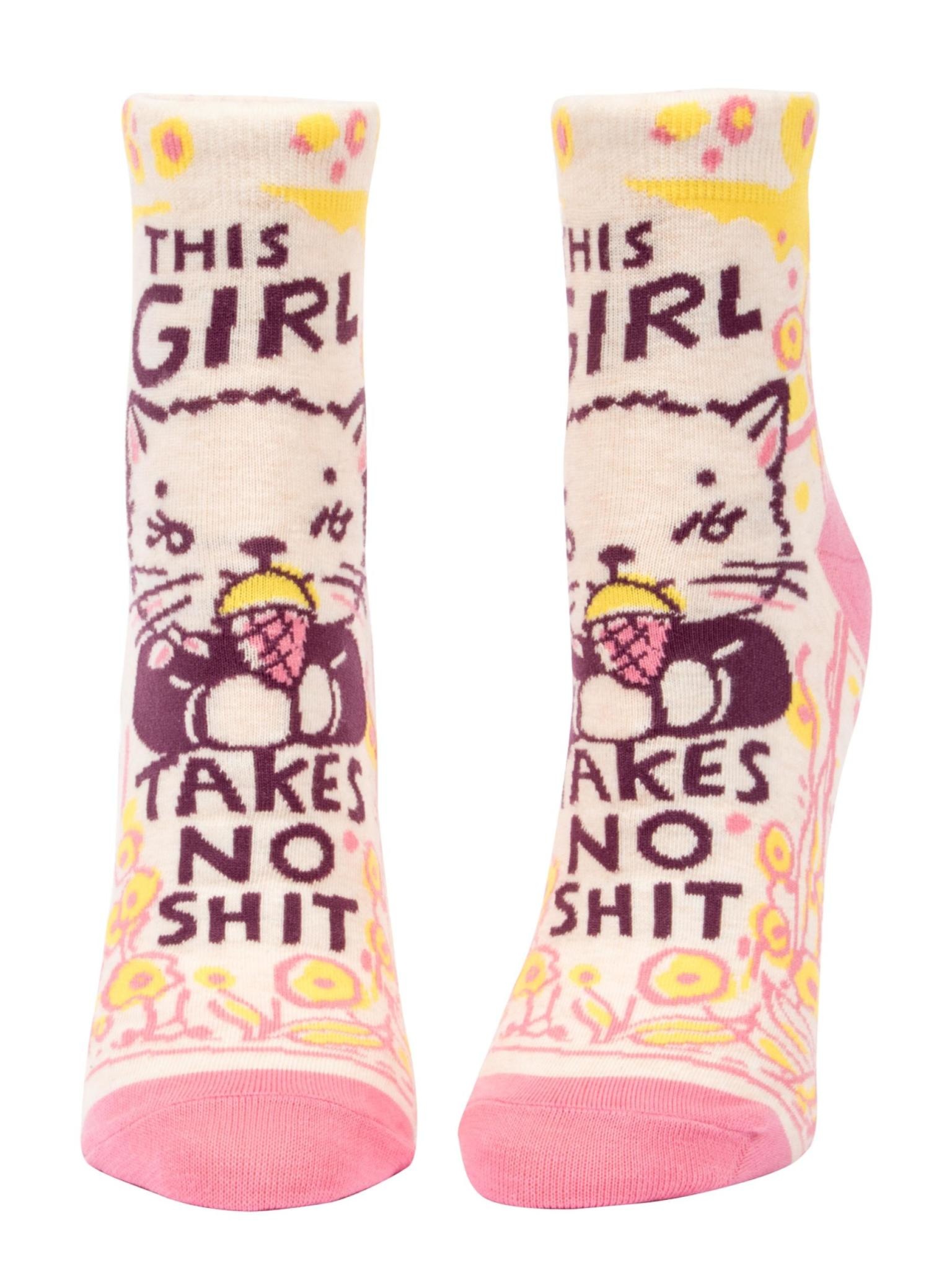 Blue Q This Girl Takes No Sh*t Women's Ankle Socks