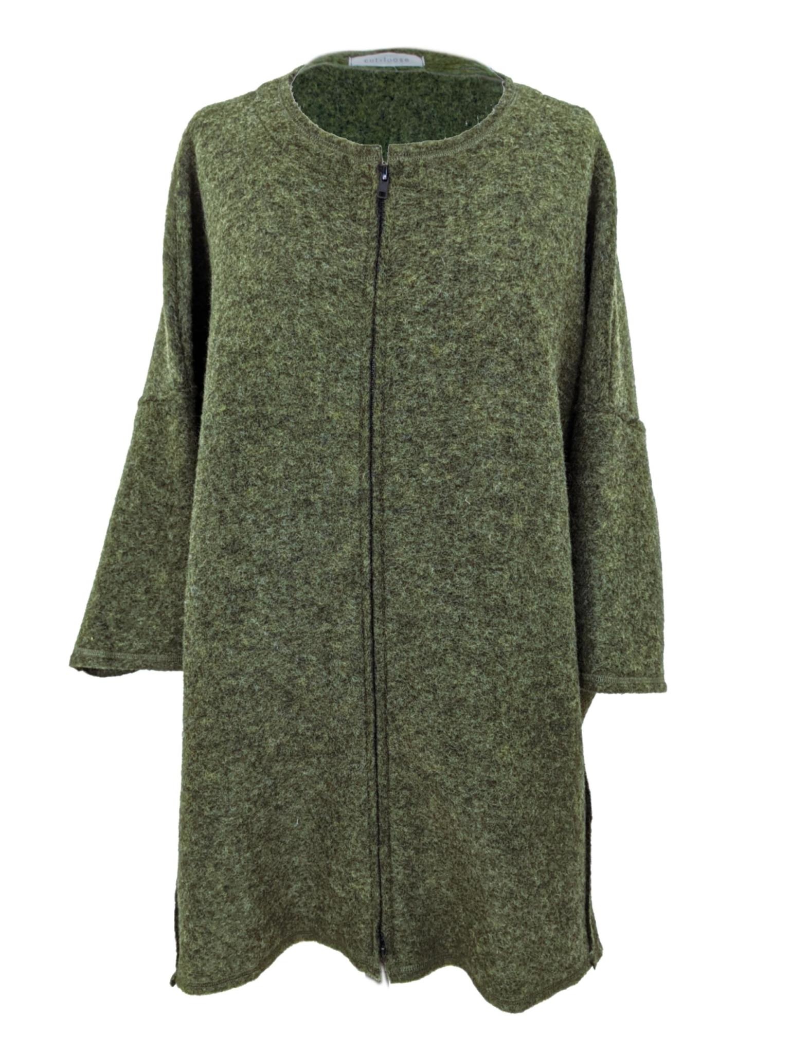 Cut Loose Onesize Boiled Wool Zip Jacket