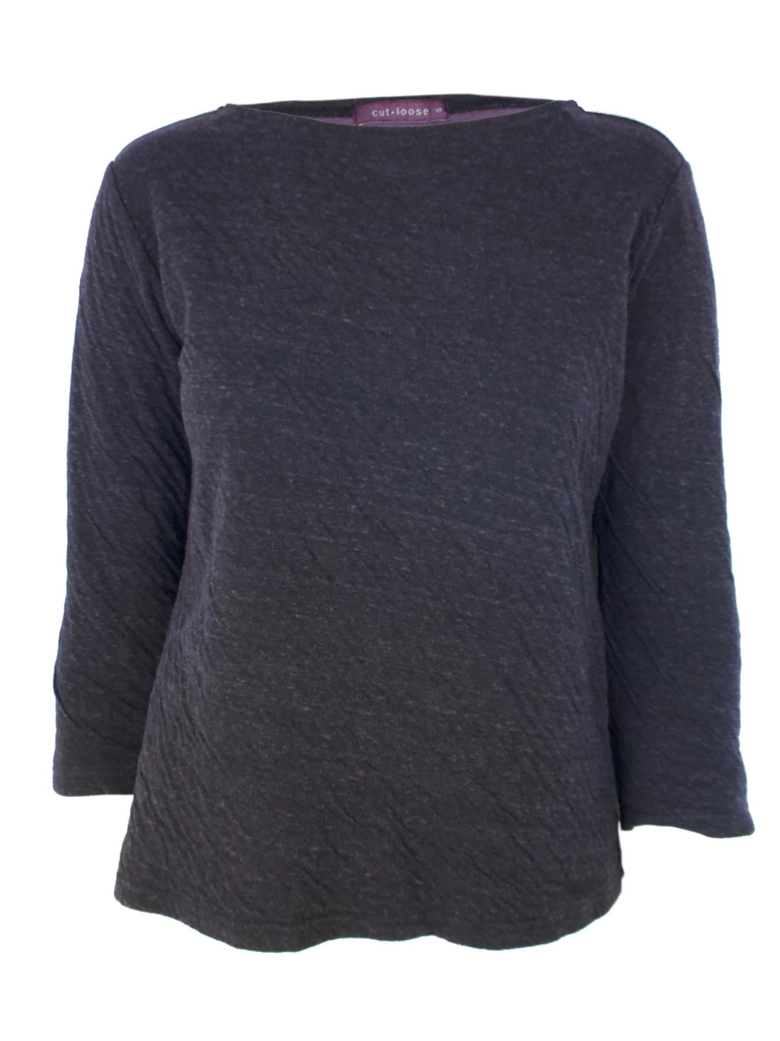 Cut Loose 3/4 Sleeve Boatneck Top