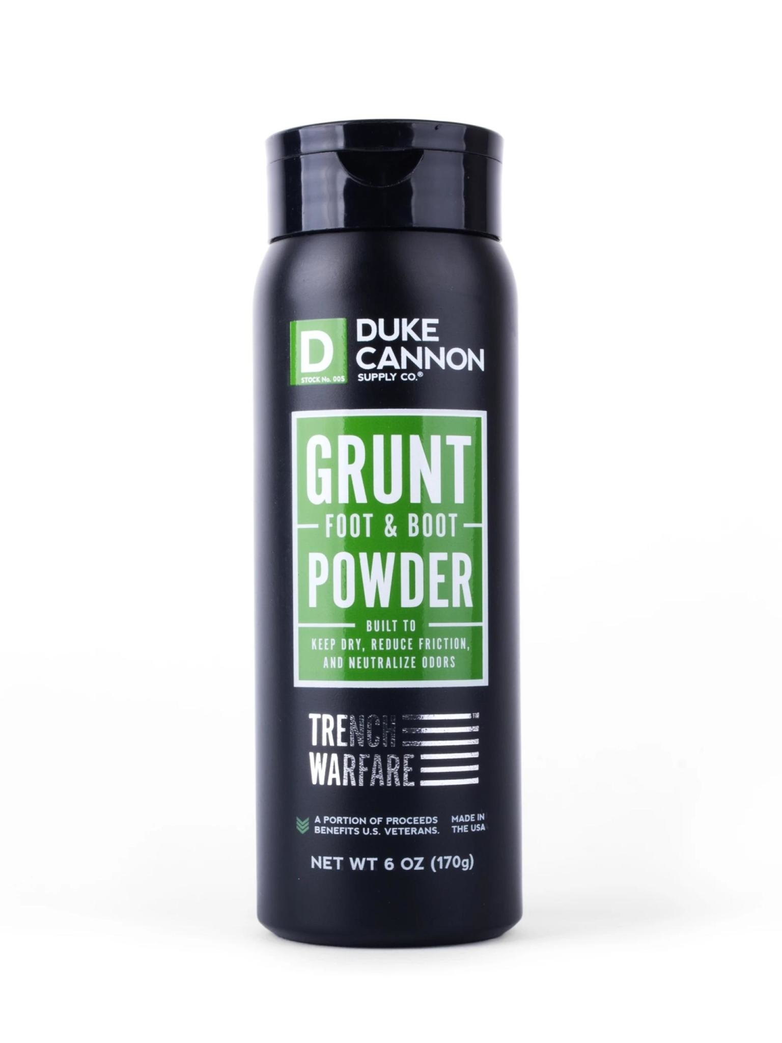 Duke Cannon Supply Co Grunt Foot & Boot Powder