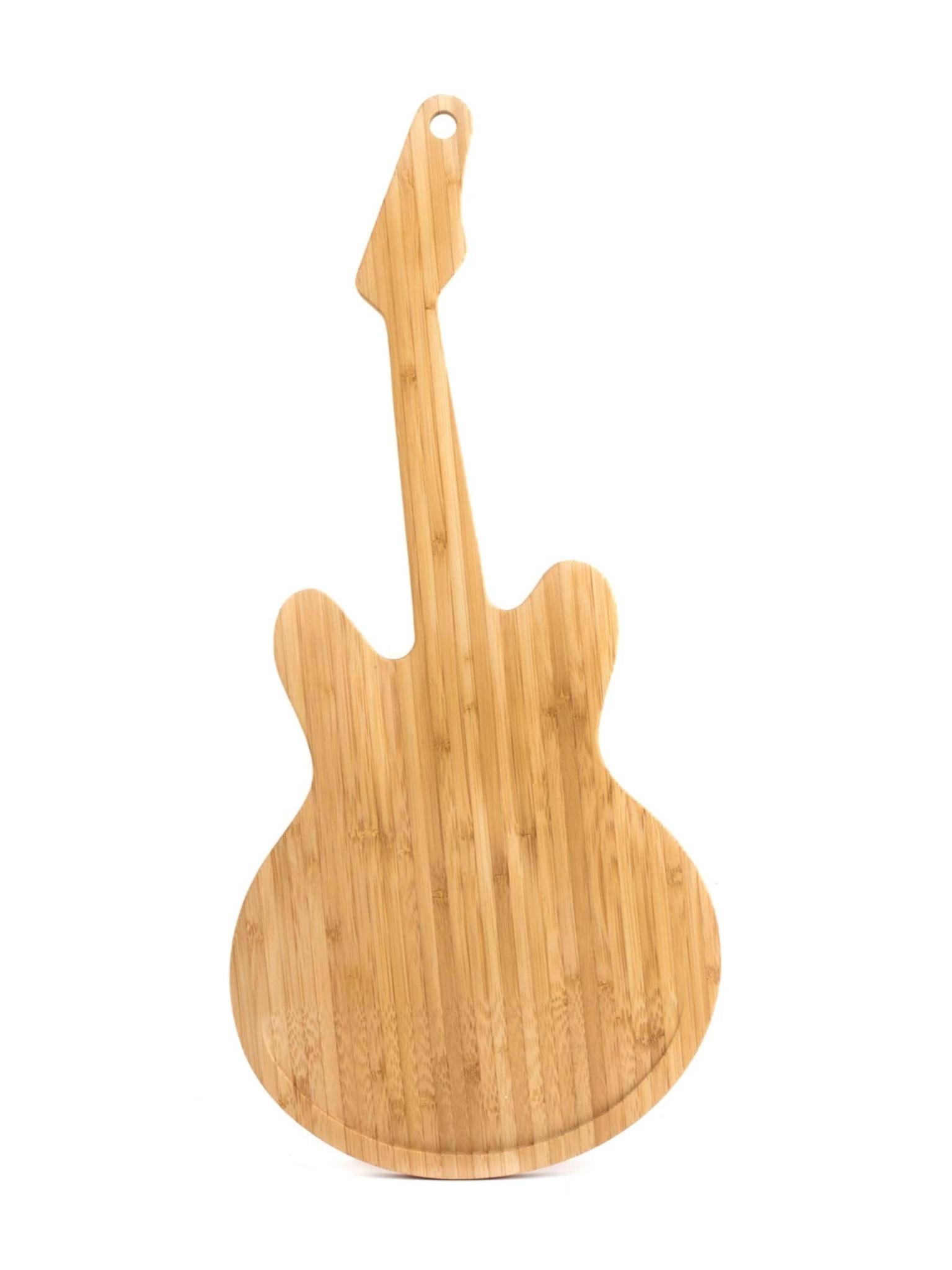 Kikkerland Bamboo Guitar Cutting Board