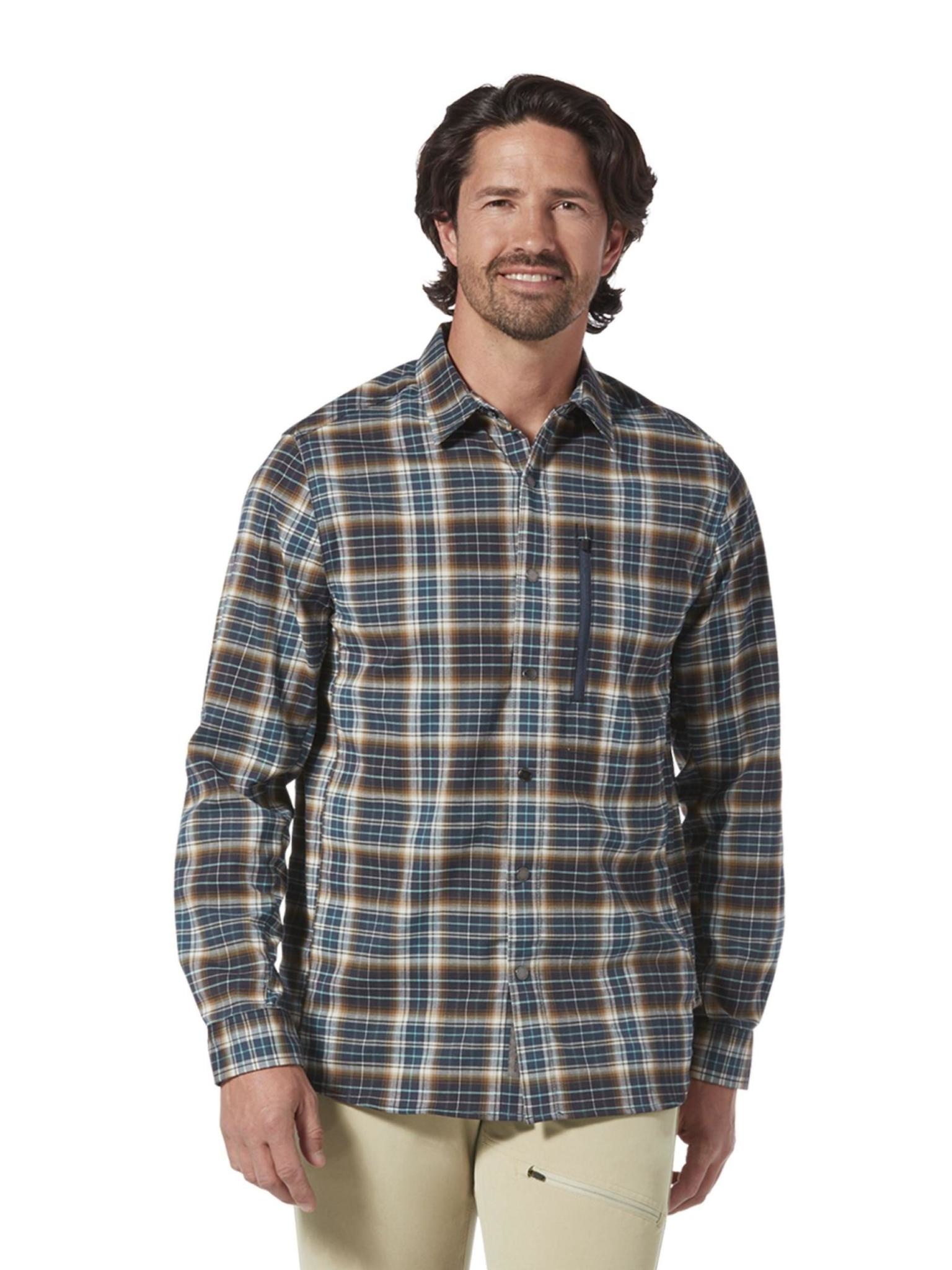 Royal Robbins Men's Thermotech Ren Plaid Long Sleeve Shirt