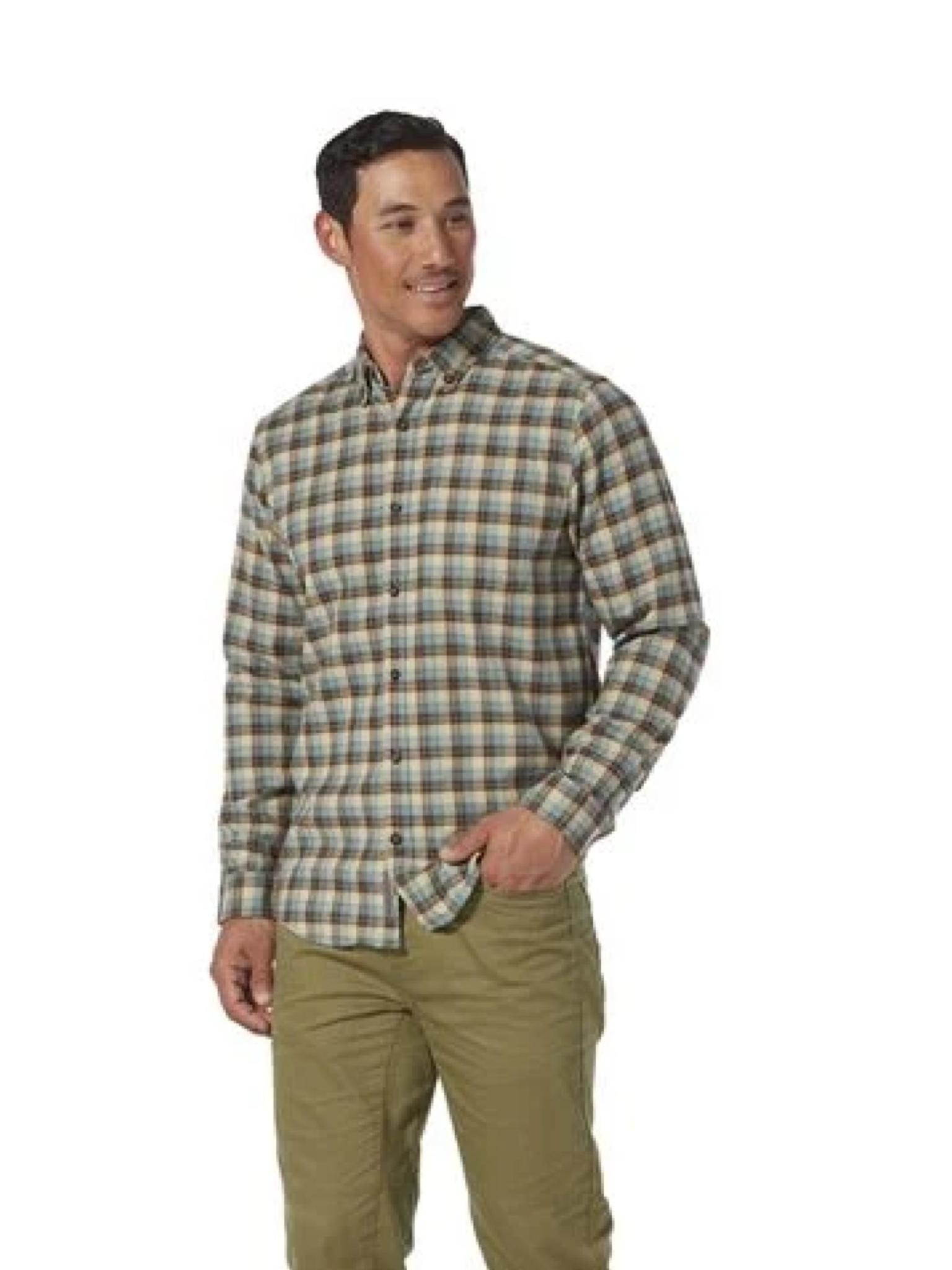 Royal Robbins Men's Lieback Organic Cotton Flannel Long Sleeve