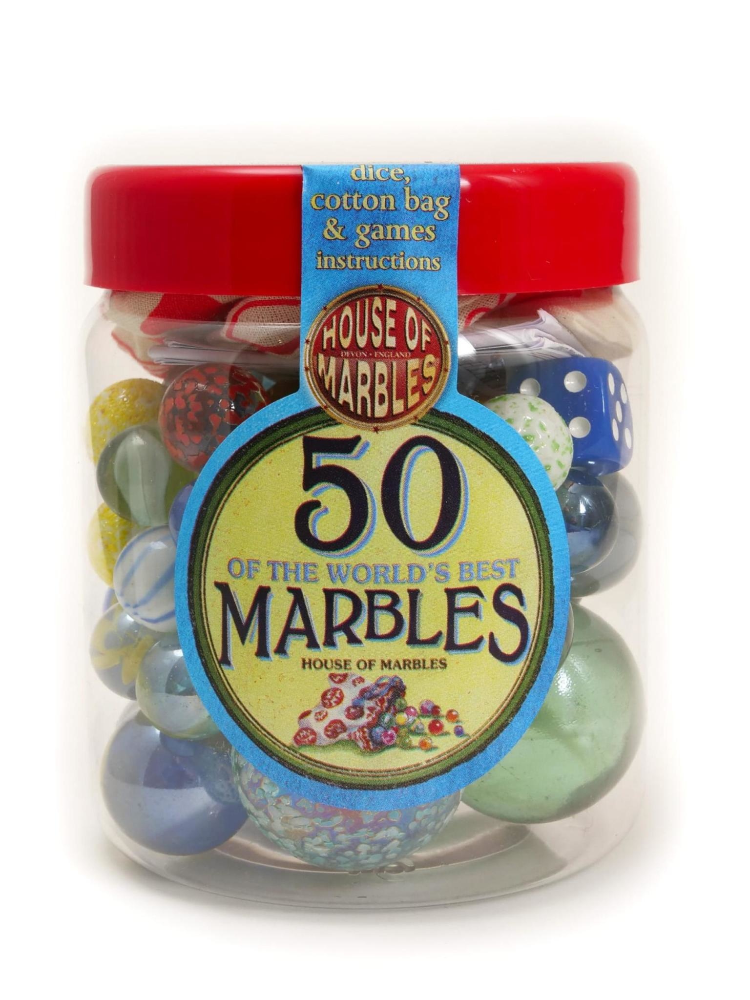 House of Marbles Tub of 50 Marbles