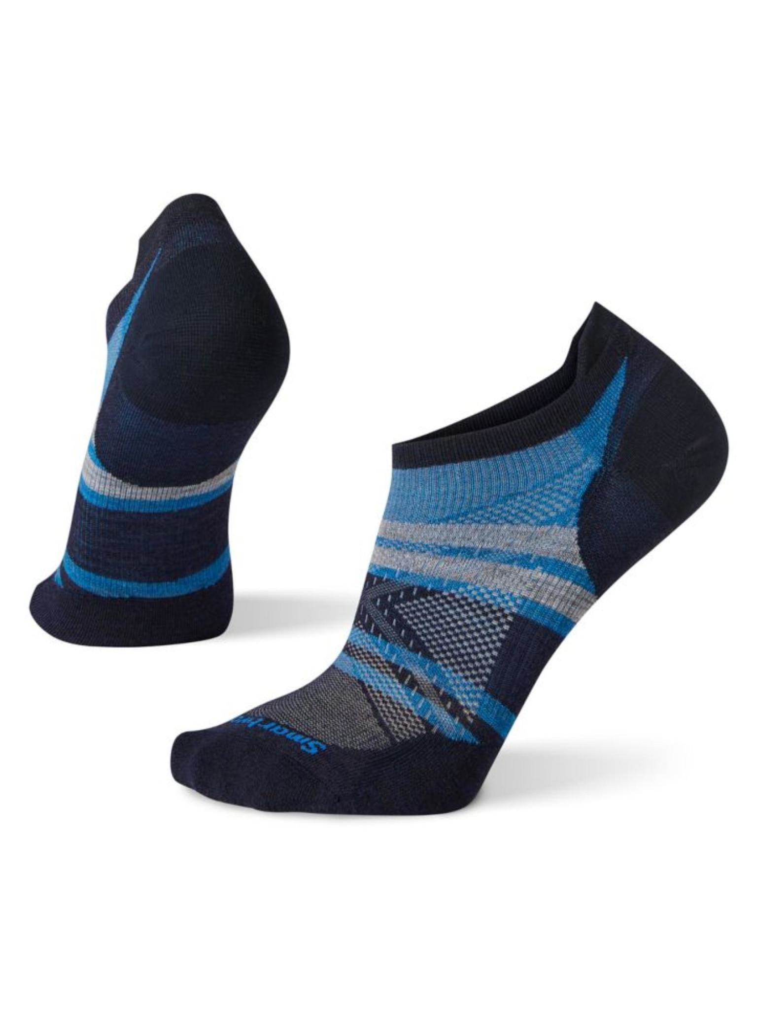 Smartwool Men's Run Zero Cushion Pattern Low Ankle Socks