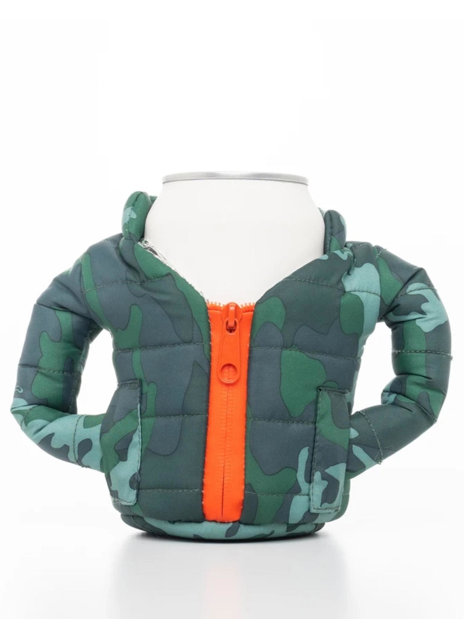 Puffin Beverage Jacket Green & Orange