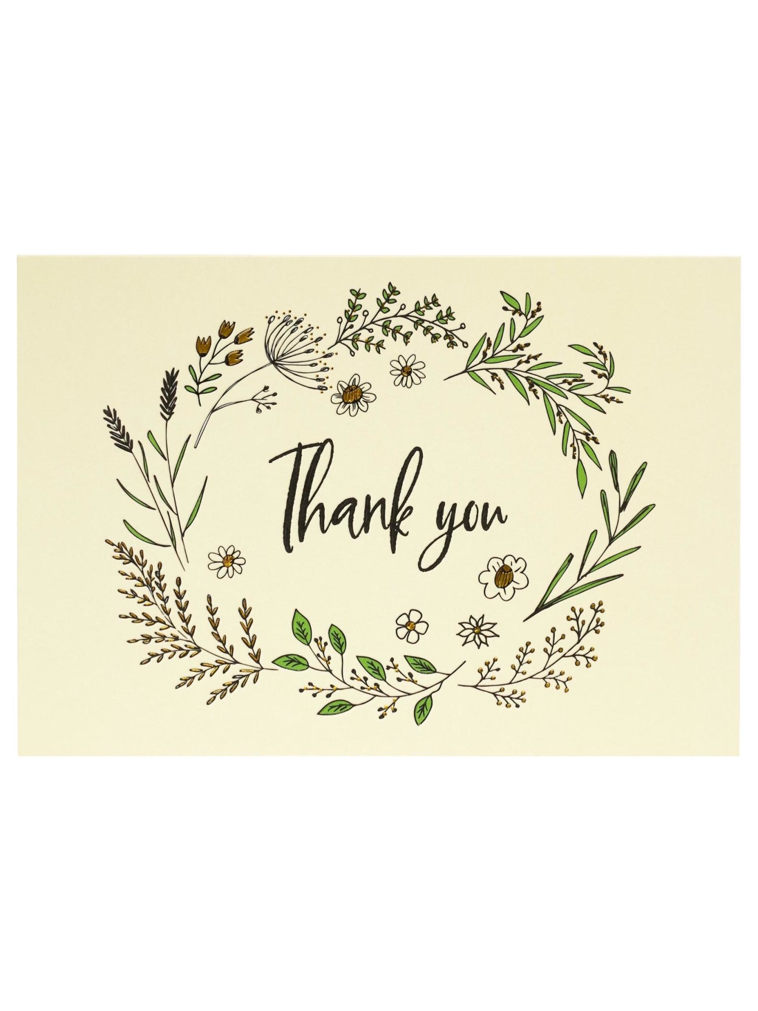 Peter Pauper Native Botanicals Thank You Notes
