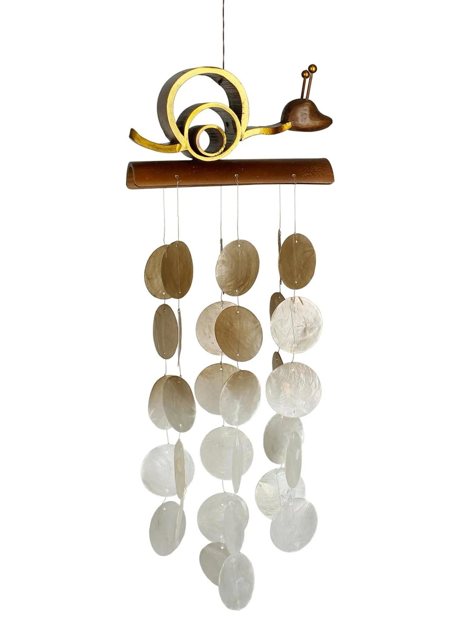 Woodstock Chimes Snail Capiz Chime
