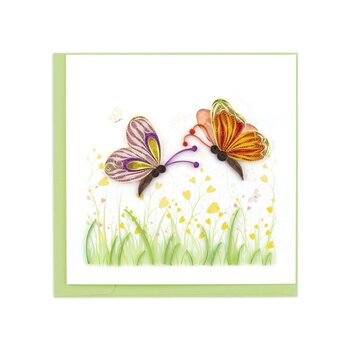 Quilling Card Two Butterflies