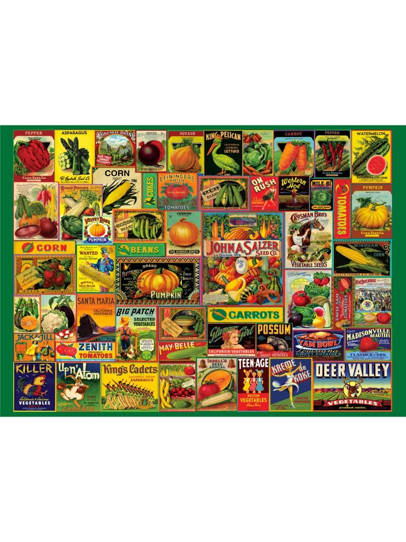 Peter Pauper Vintage Seed Packets Puzzle