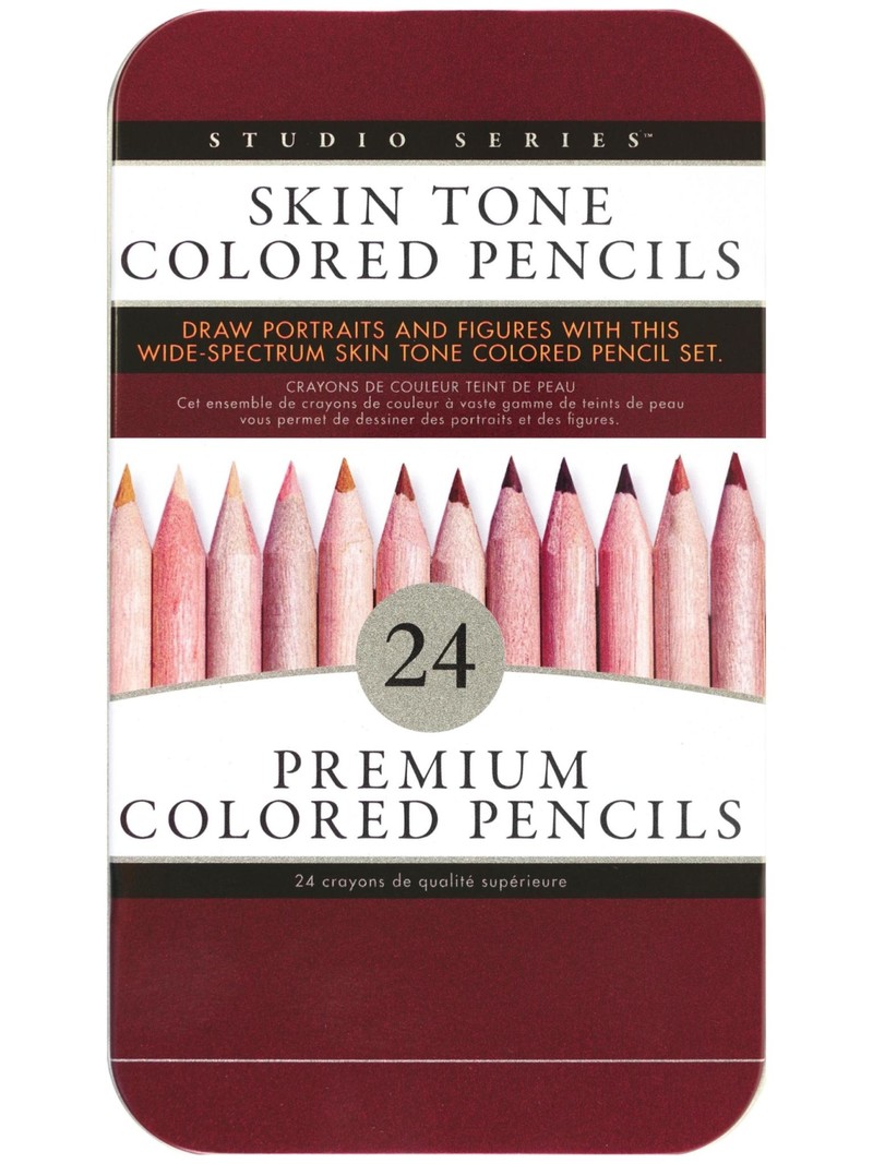 Peter Pauper Skin-Toned Colored Pencils 24 Set
