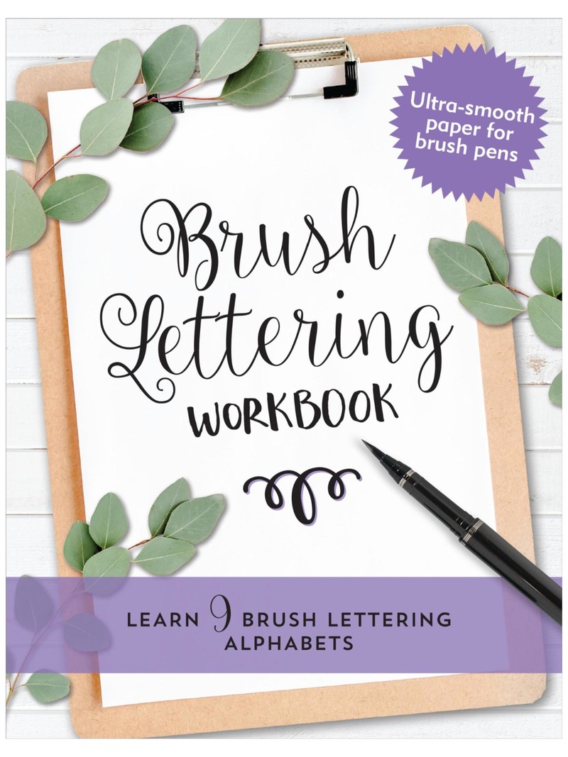 Peter Pauper Brush Lettering Beginner Workbook