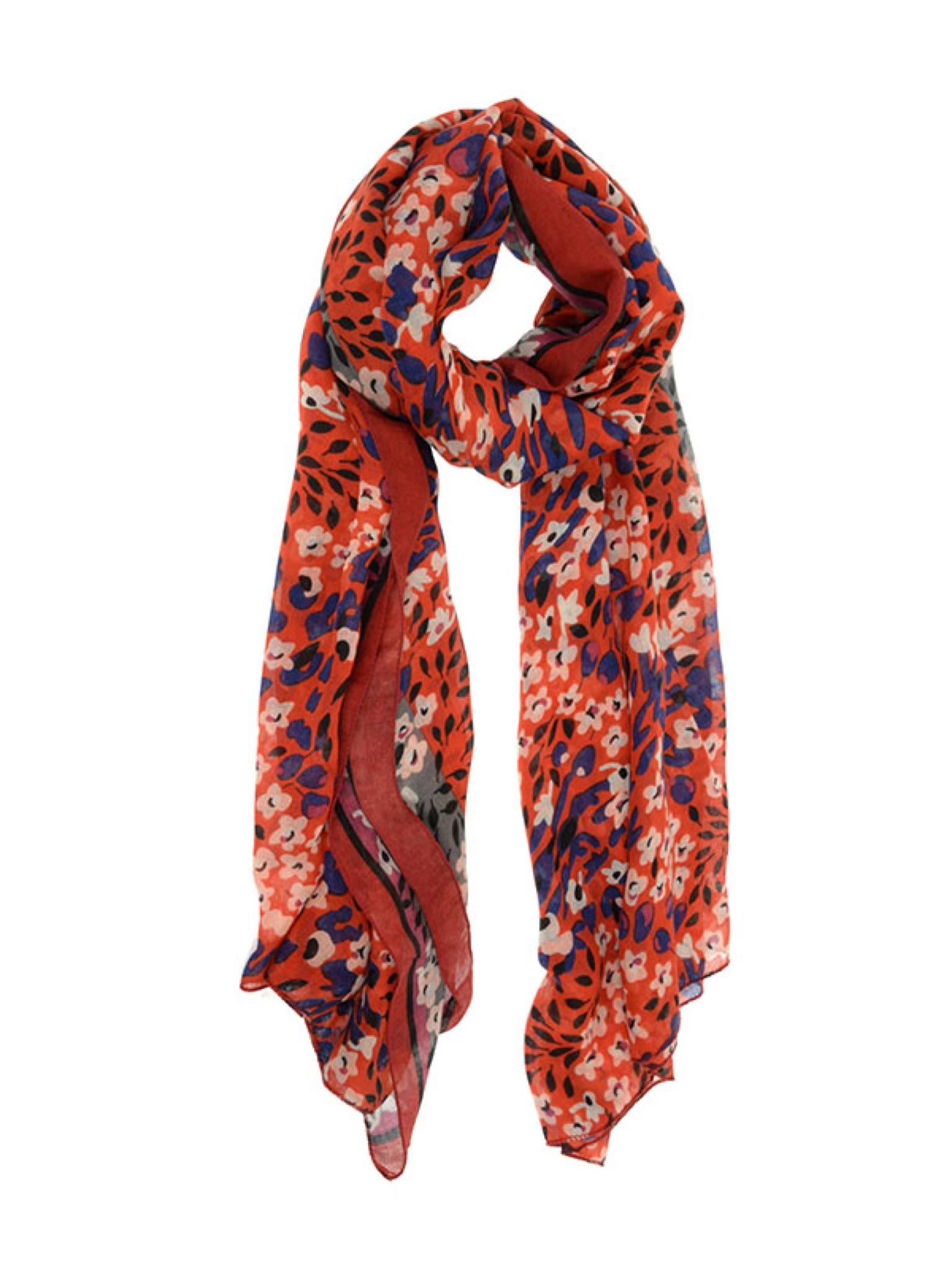 Joy Susan Crimson Daisy Field Scarf