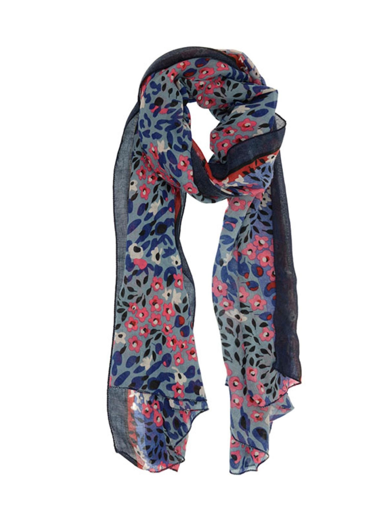 Joy Susan French Blue Daisy Field Scarf