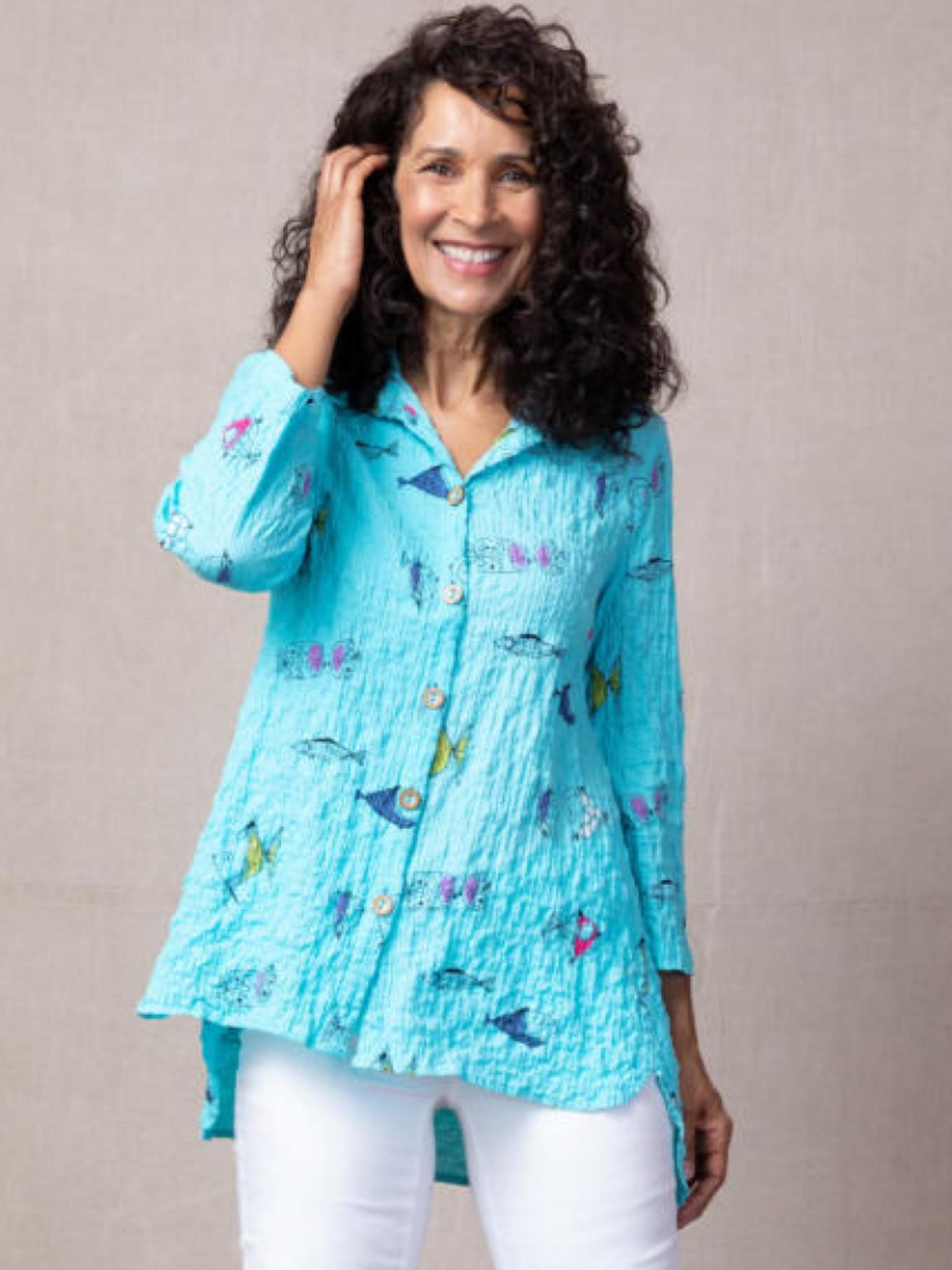 Habitat Gone Fishing Angle Hem Tunic