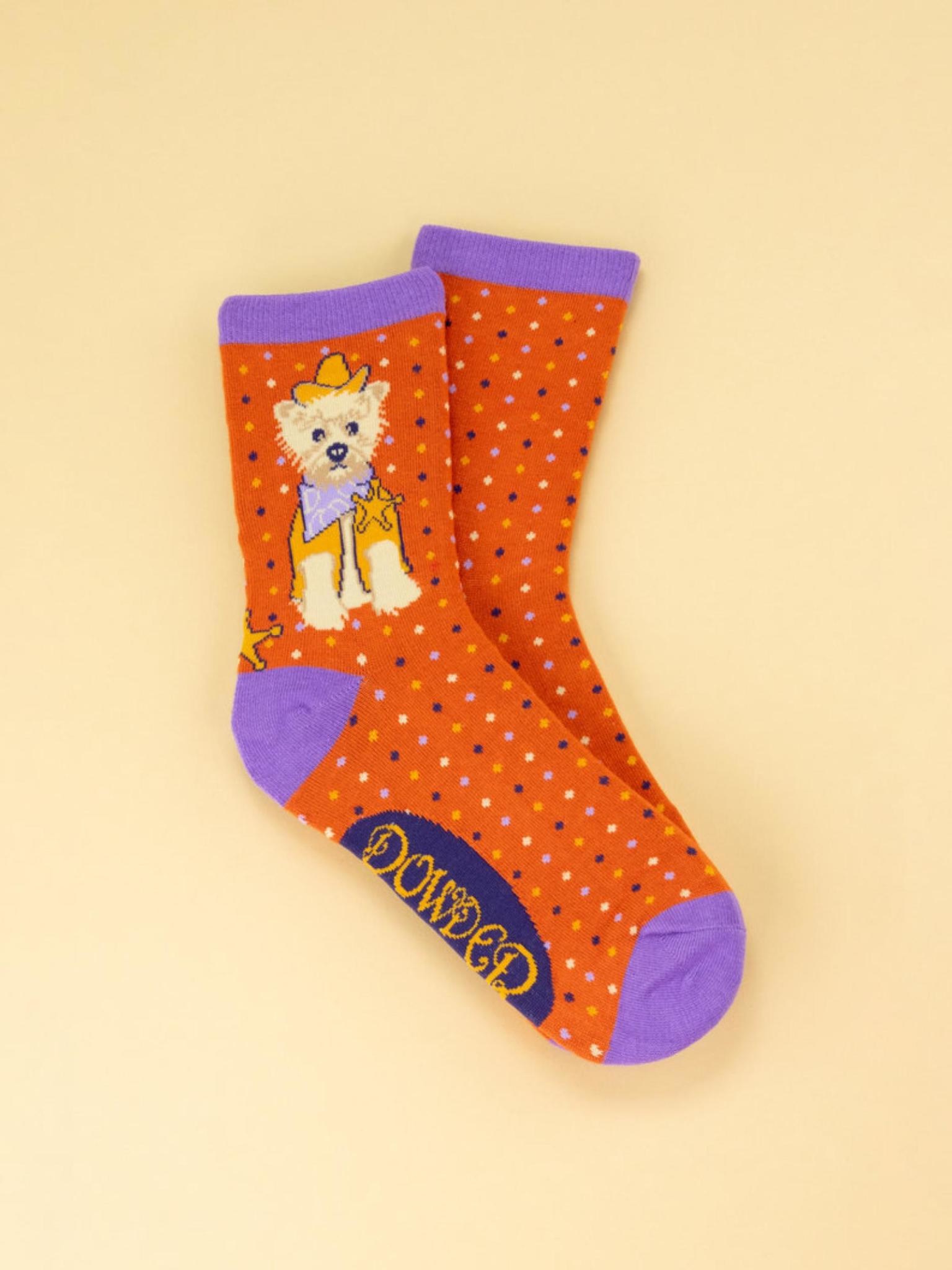 Powder UK Western Westie Ankle Sock