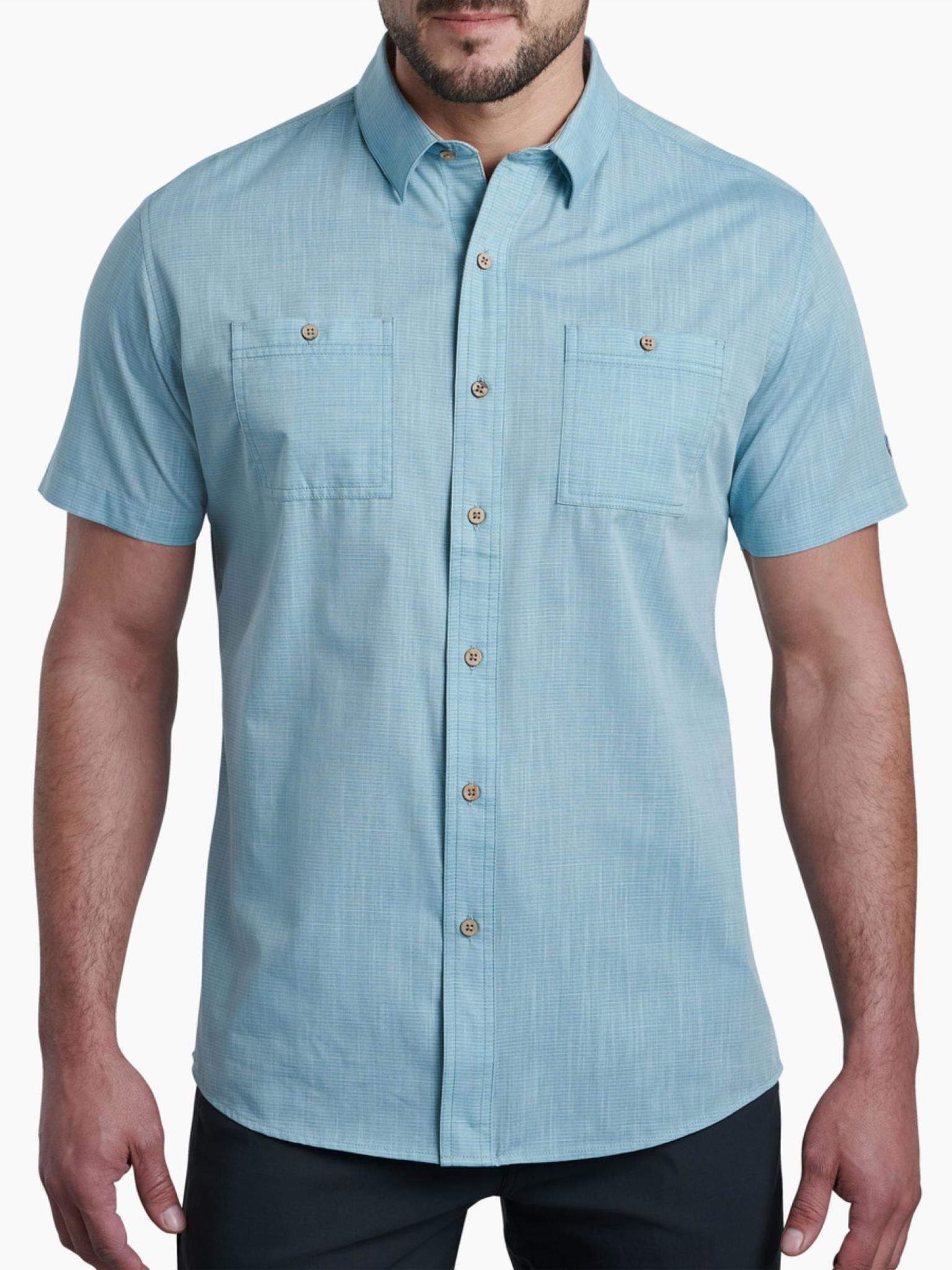 KUHL Men's Karib Stripe Short Sleeve Shirt