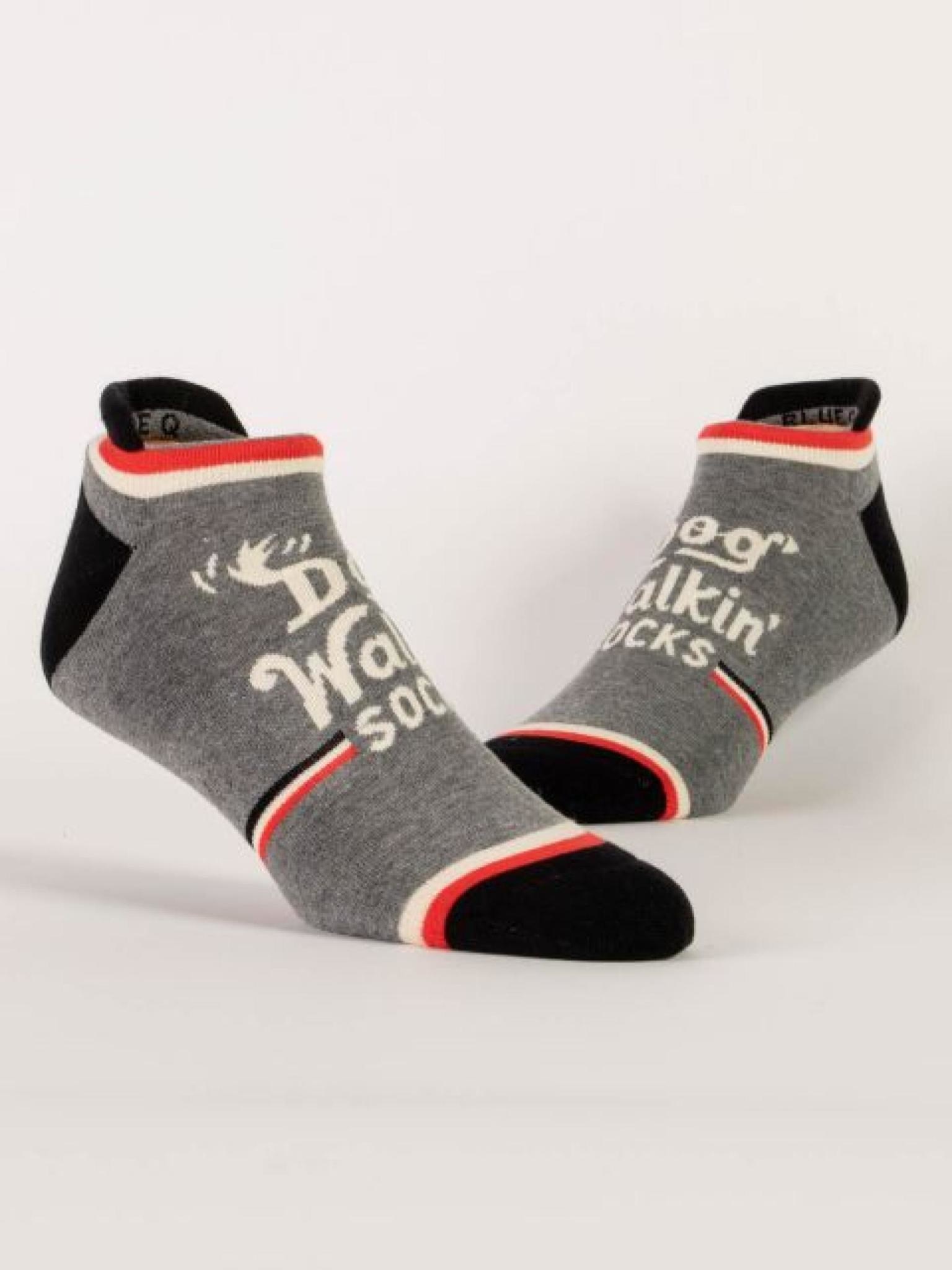 Blue Q Dog Walkin' Sneaker Socks
