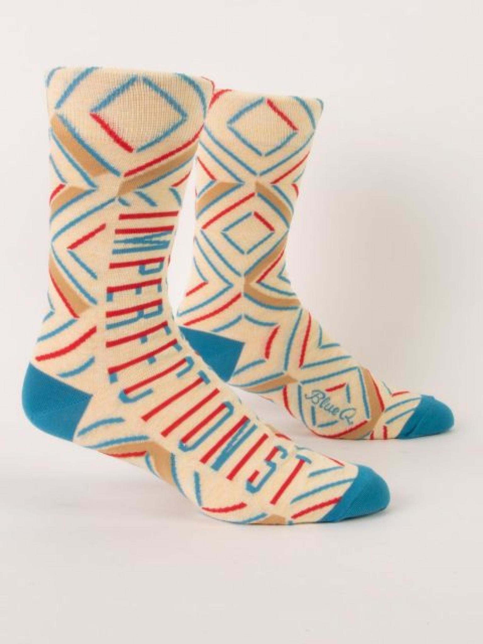 Blue Q Imperfectionist Men's Crew Socks