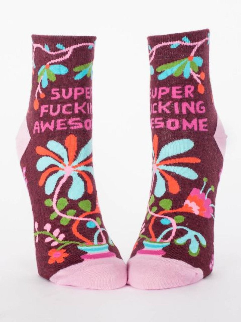 Blue Q Super F*cking Awesome Women's Ankle Socks