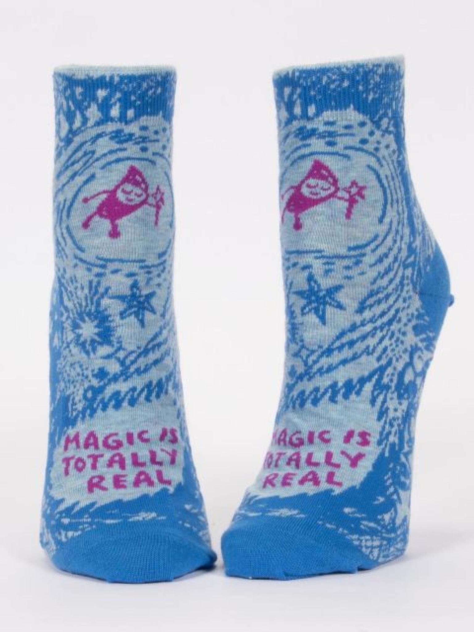 Blue Q Magic is Totally Real Women's Ankle Socks