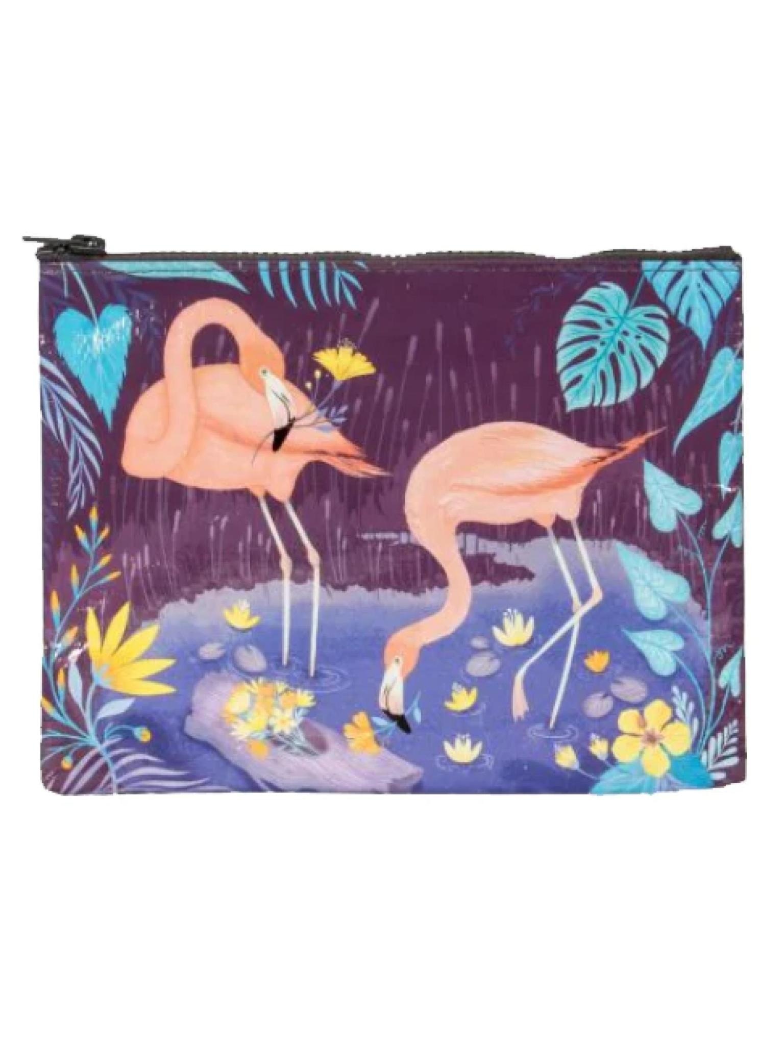 Blue Q Flamingo Zipper Pouch